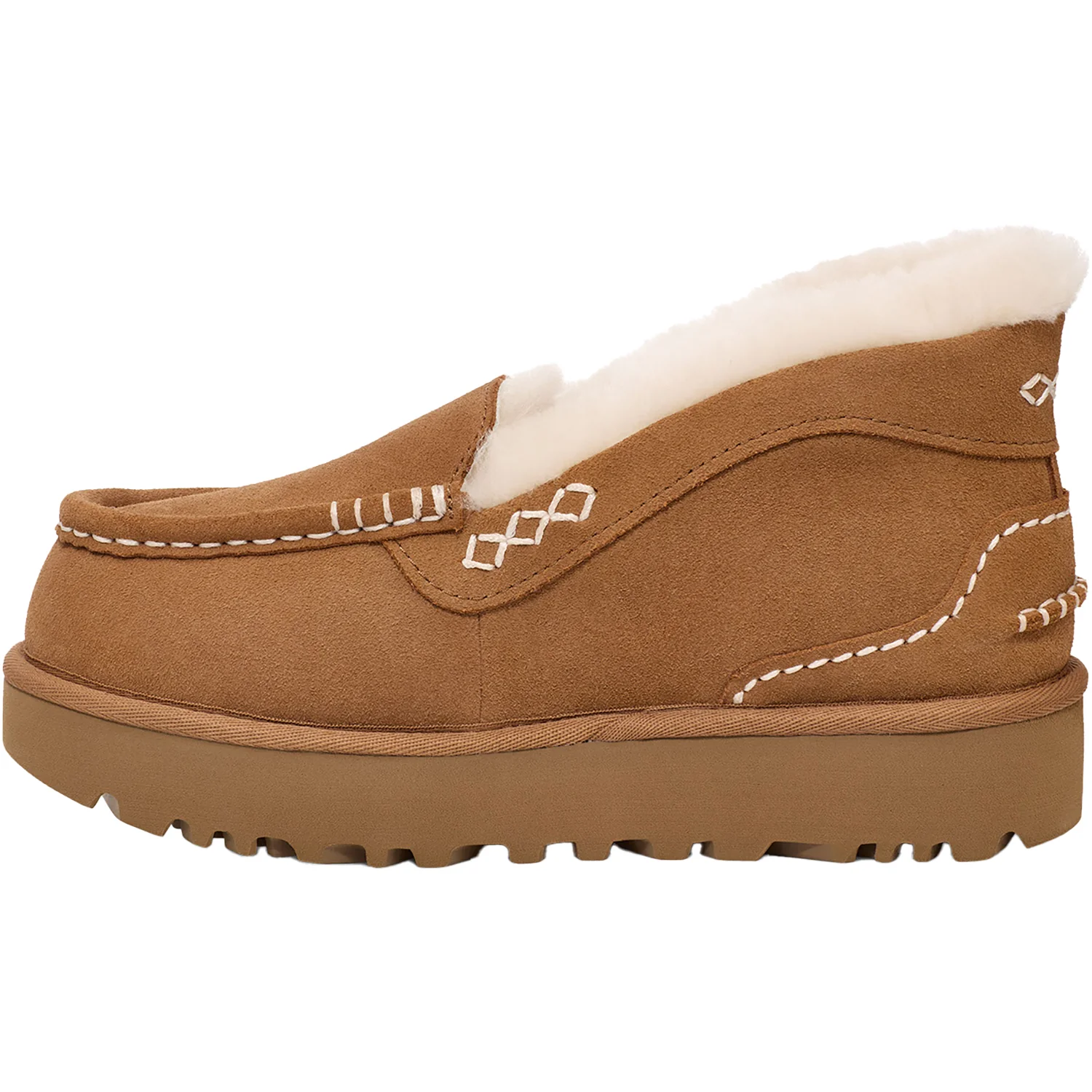UGG Ansley Parc Women's Slippers Chestnut Sheepskin - Image 3