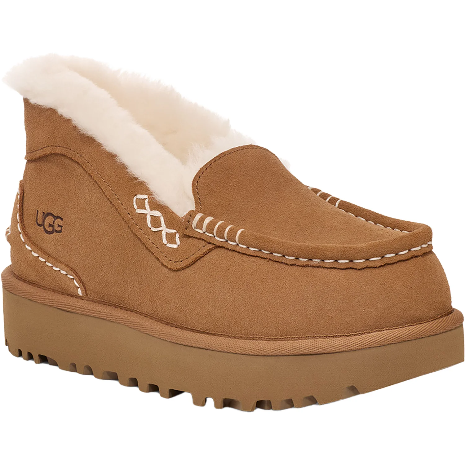 UGG Ansley Parc Women's Slippers Chestnut Sheepskin - Image 5