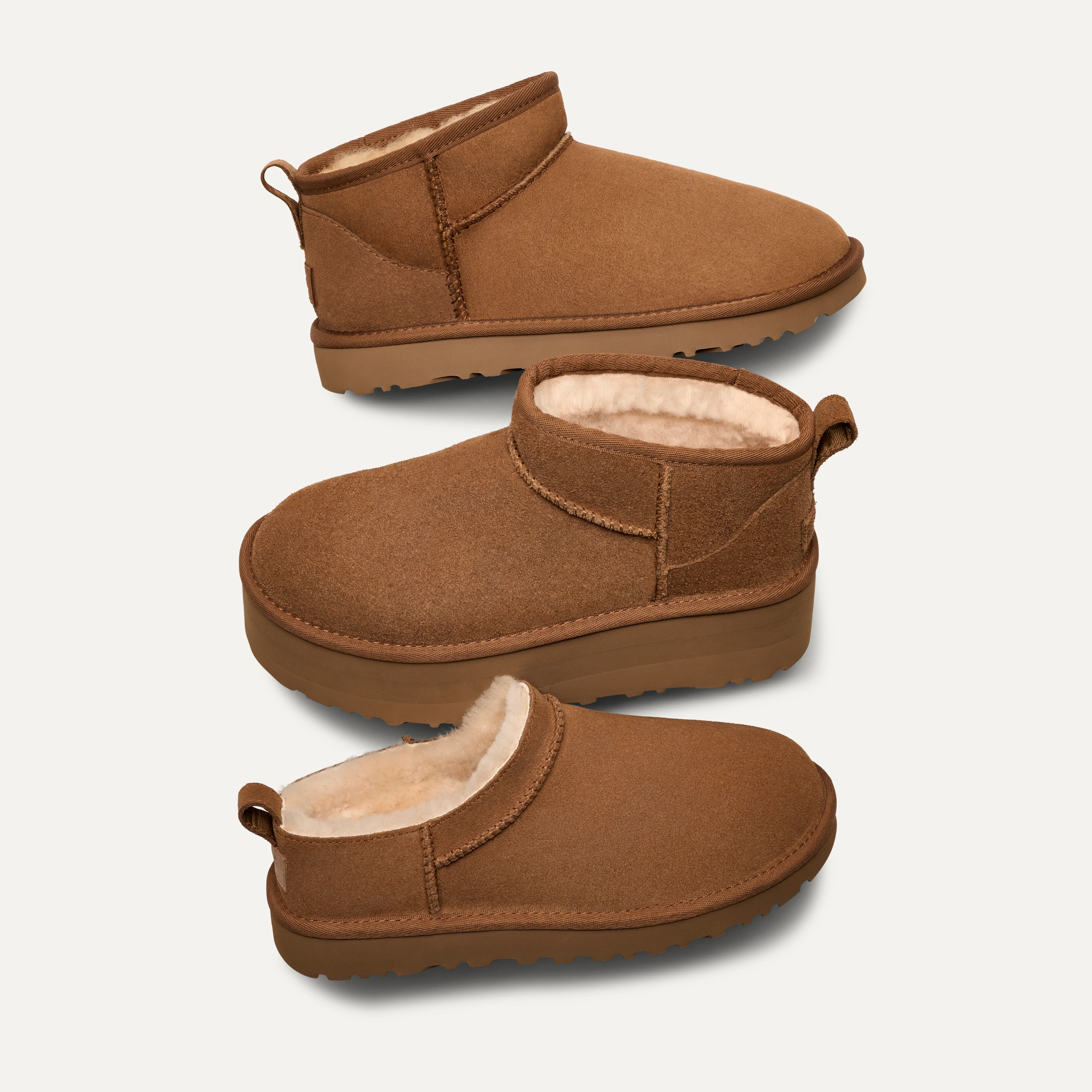 UGG Classic Micro Women's Booties Chestnut - Image 8
