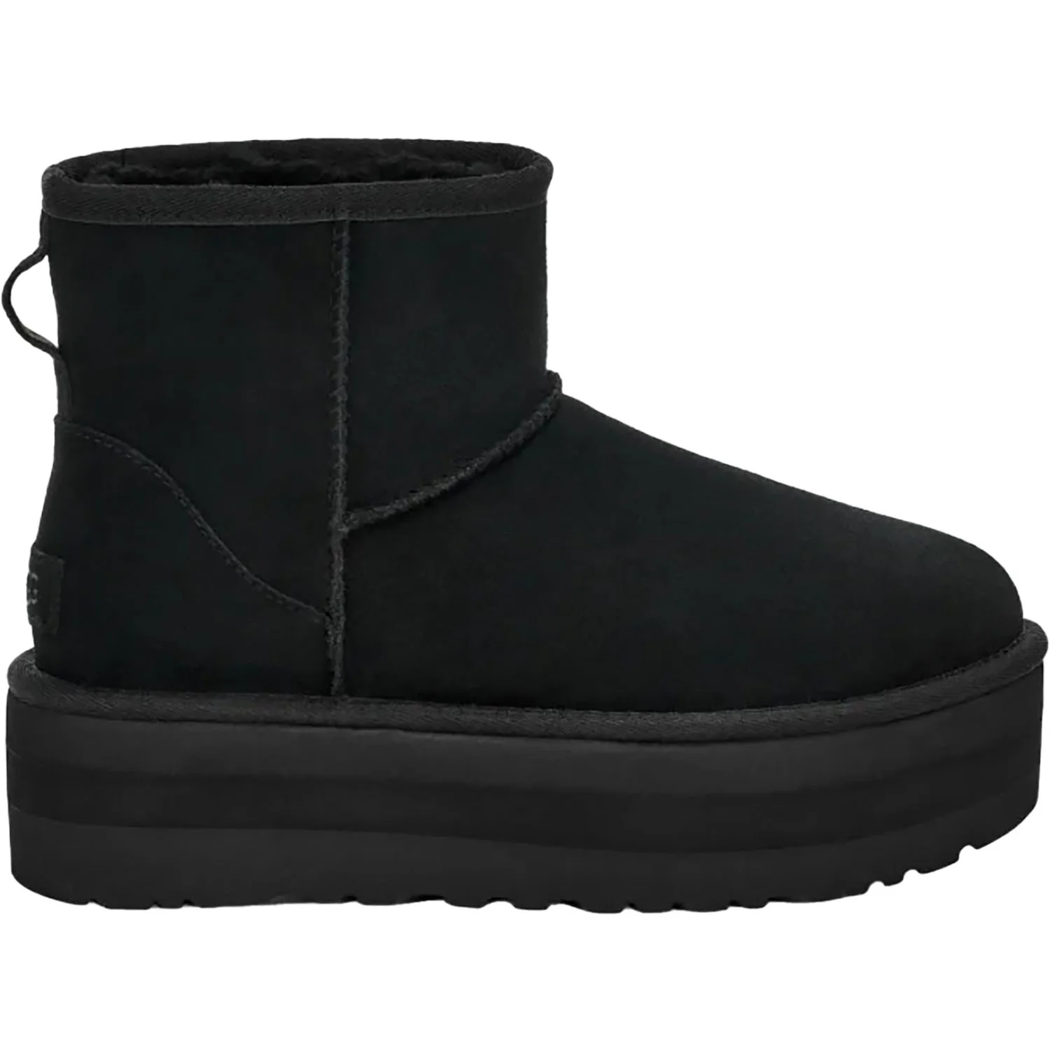 UGG Classic Mini Platform Women's Boots Black Suede