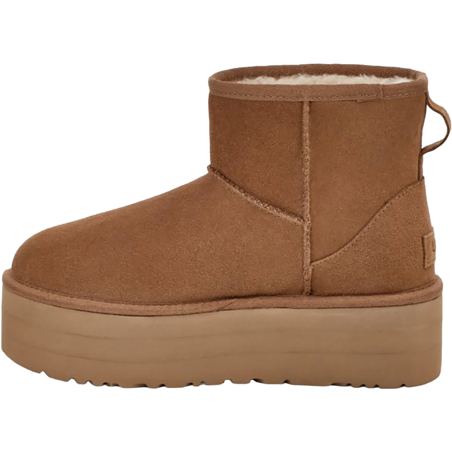 UGG Classic Mini Platform Women's Boots Chestnut Suede - Image 3