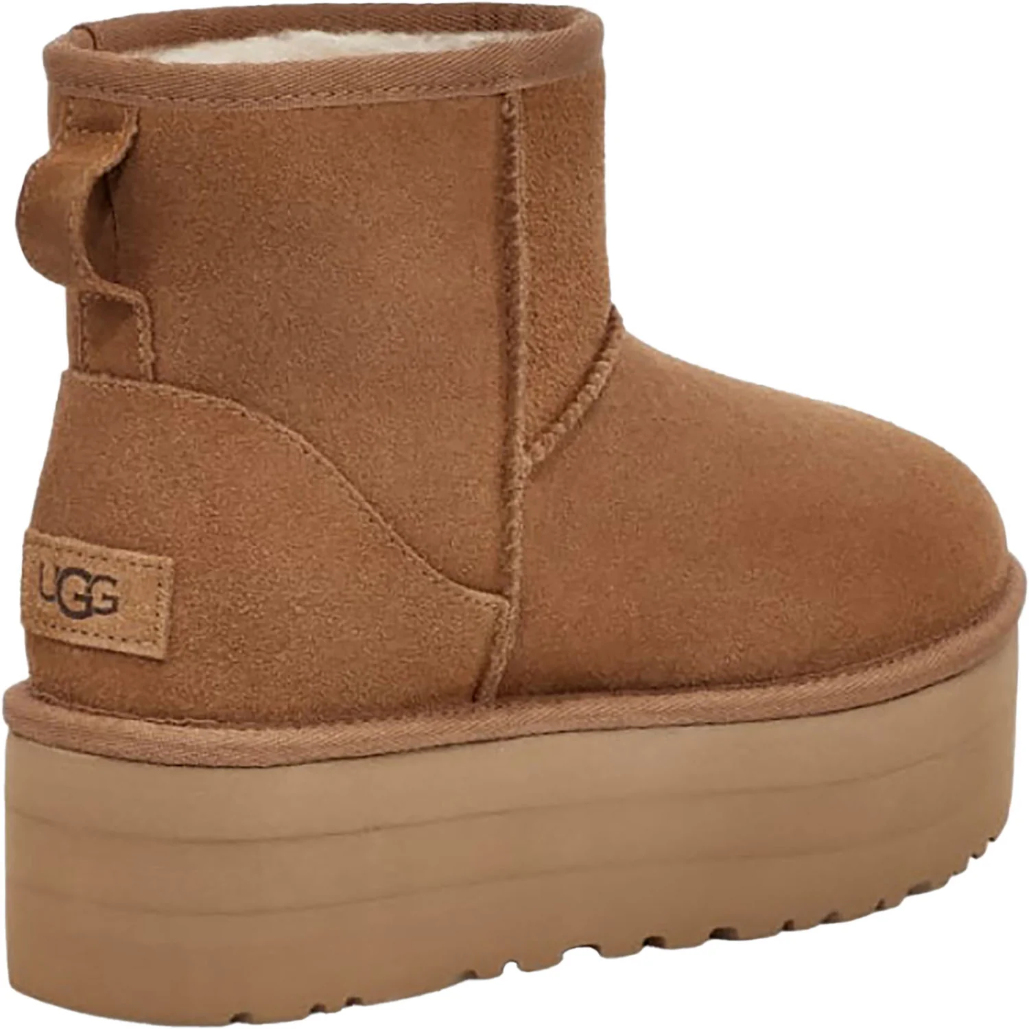 UGG Classic Mini Platform Women's Boots Chestnut Suede - Image 4