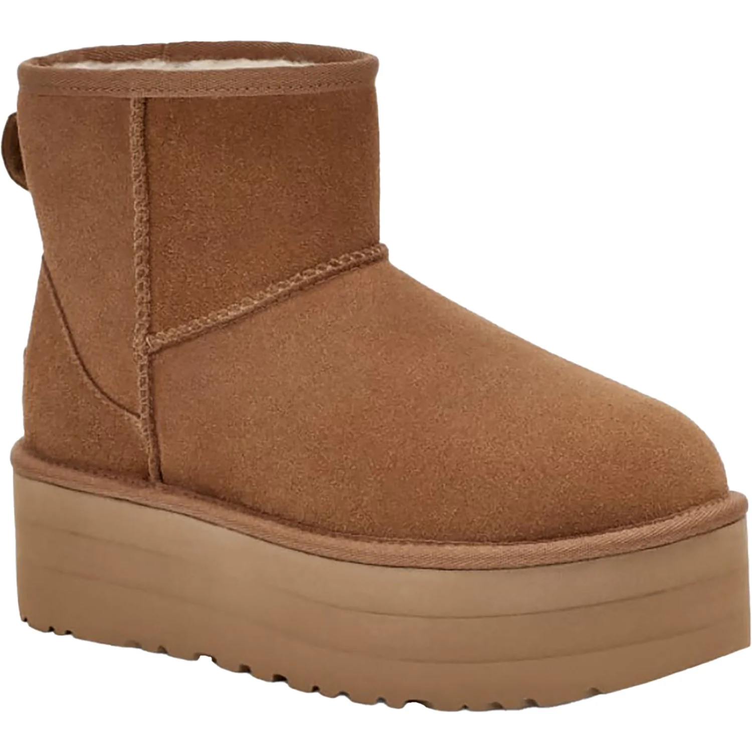 UGG Classic Mini Platform Women's Boots Chestnut Suede - Image 5
