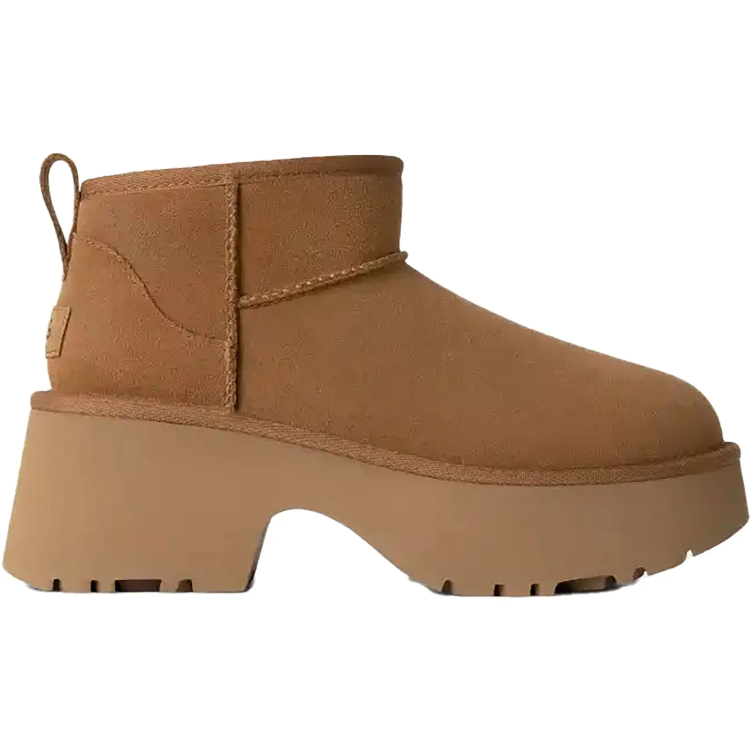 UGG Classic Ultra Mini New Heights Women's Boots Chestnut Suede