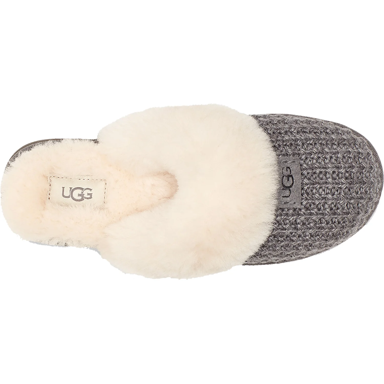 UGG Cozy Women's Knit Slippers Charcoal Knit Fabric - Image 2