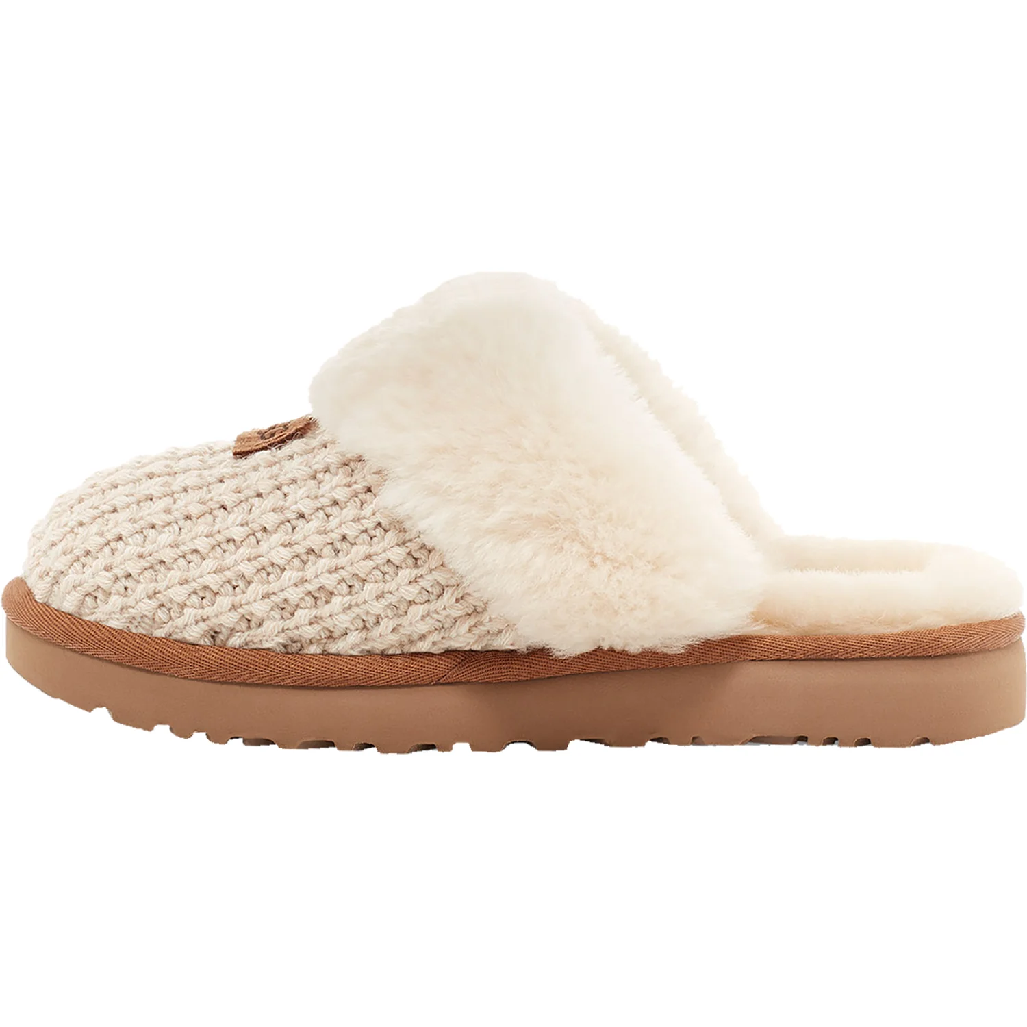 UGG Cozy Women's Knit Slippers Cream Knit Fabric - Image 3