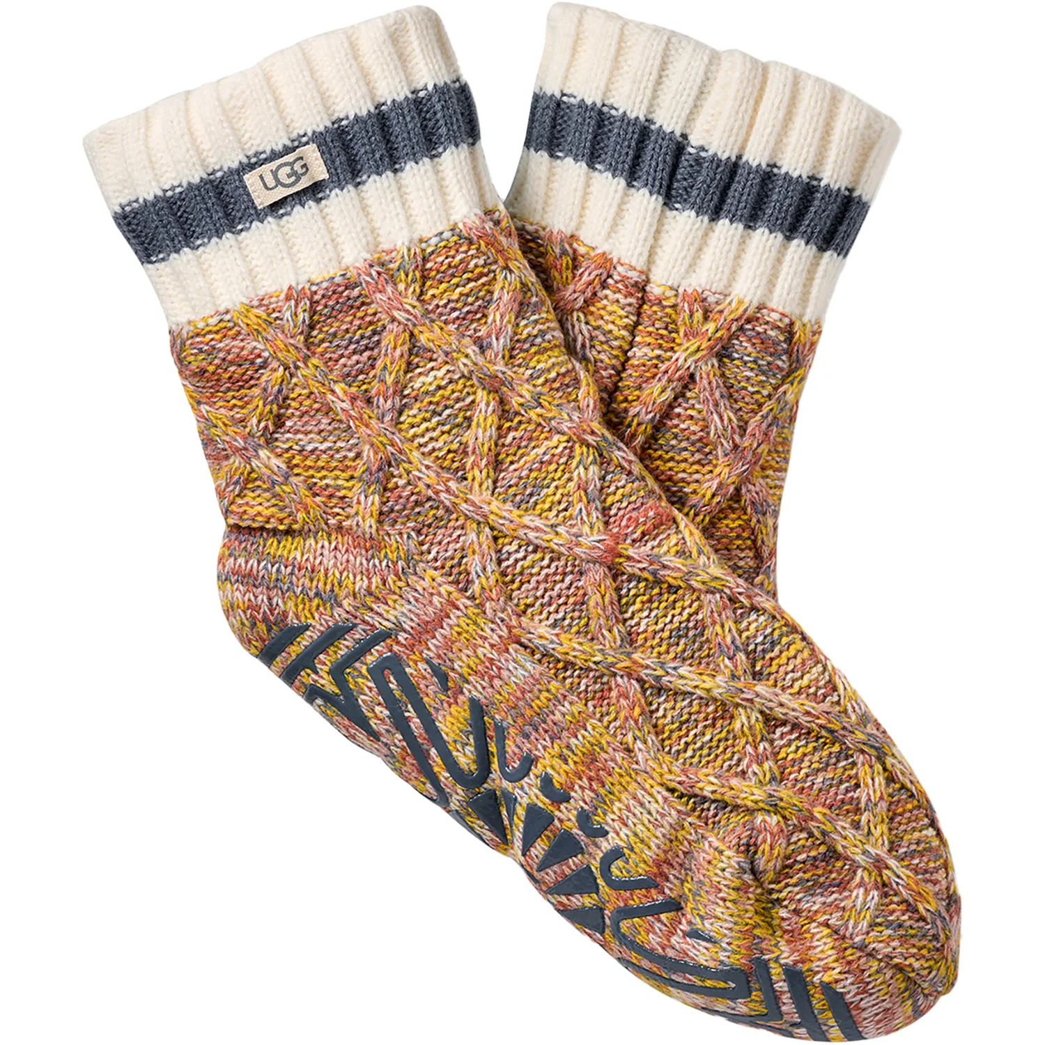 UGG Deedee Fleece Lined Quarter II Sock Women's Novelty Socks Dusk/Dart Melange
