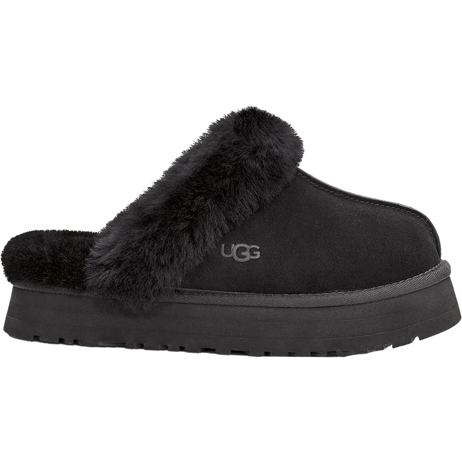 UGG Disquette Women's Slippers Black Sheepskin