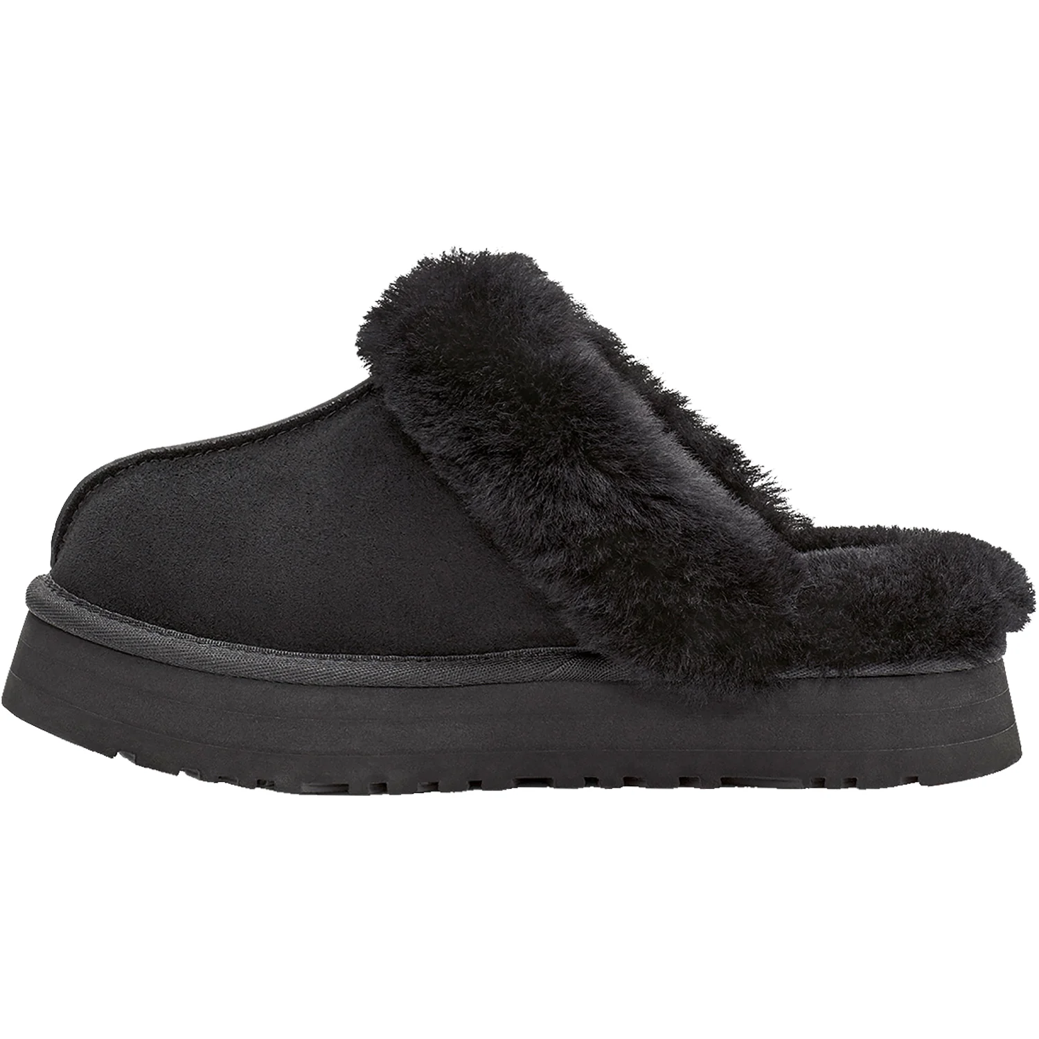 UGG Disquette Women's Slippers Black Sheepskin - Image 3