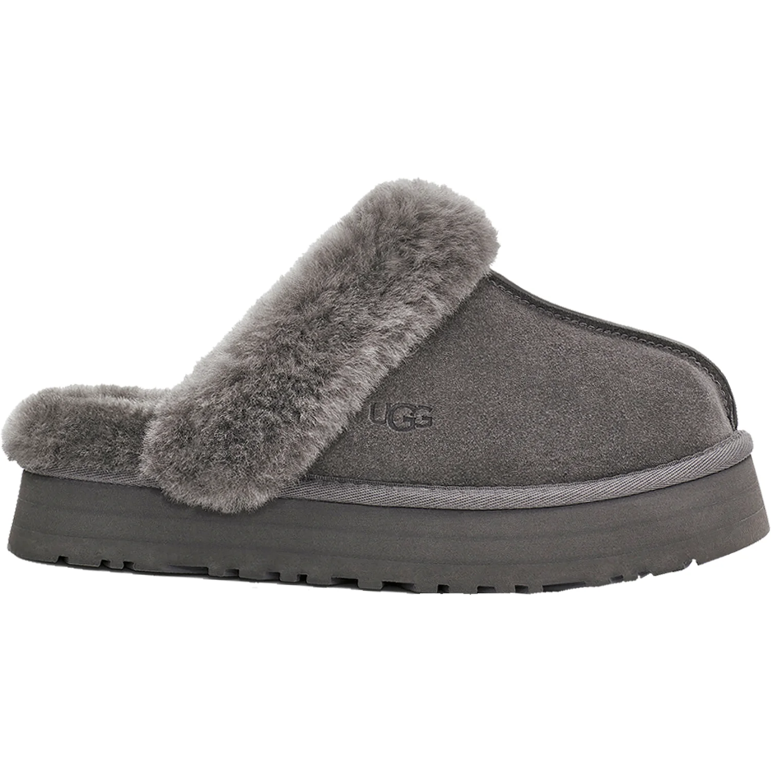 UGG Disquette Women's Slippers Charcoal Sheepskin