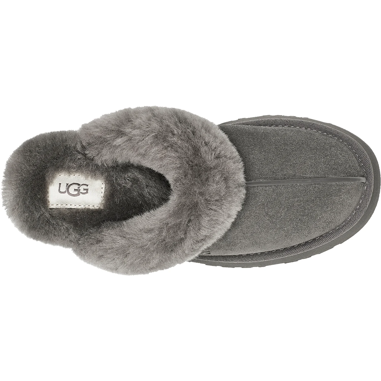 UGG Disquette Women's Slippers Charcoal Sheepskin - Image 2