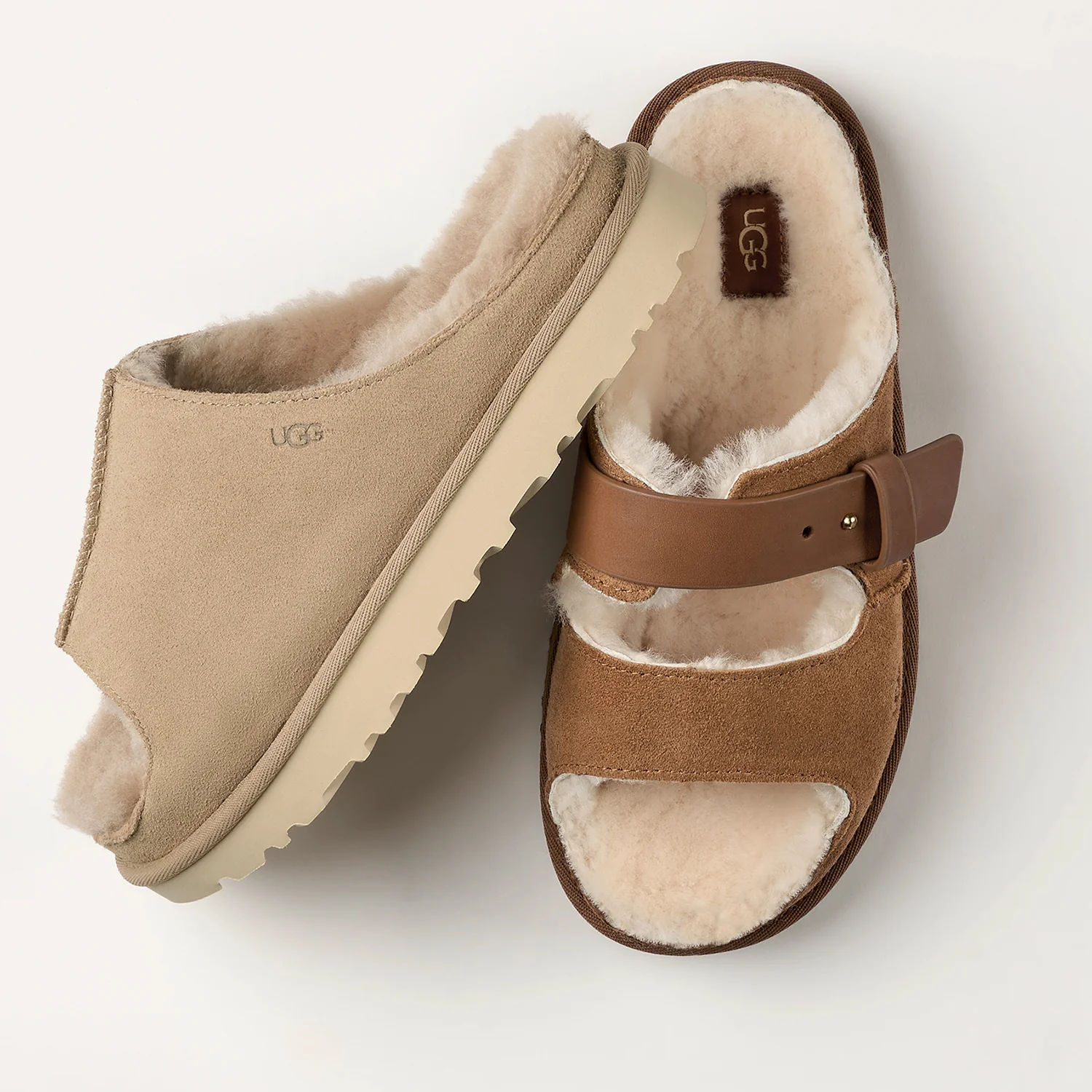 UGG Greenport Strap Slide Women's Slippers Chestnut - Image 6