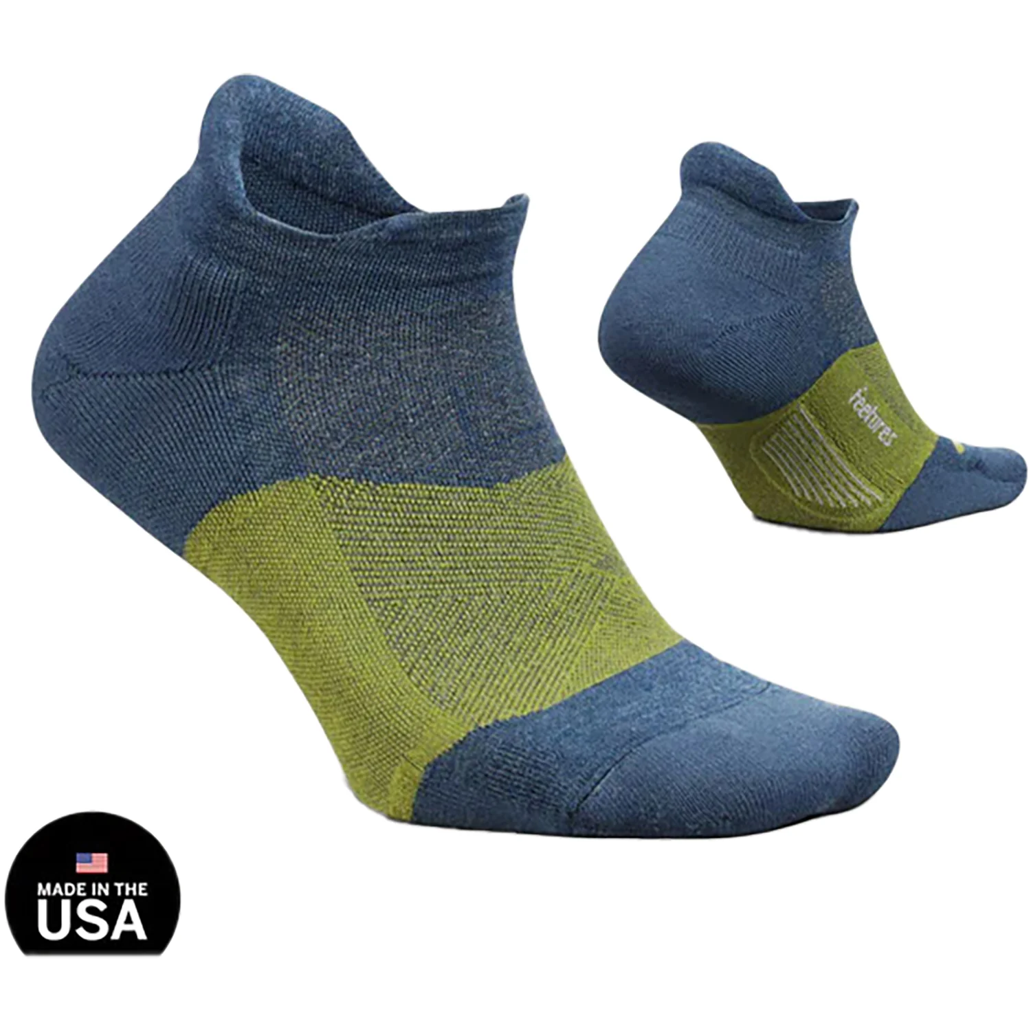 Feetures Merino 10 Max Cushion No Show Tab Socks Women's Athletic Shoes Socks Midnight Moss - Image 2