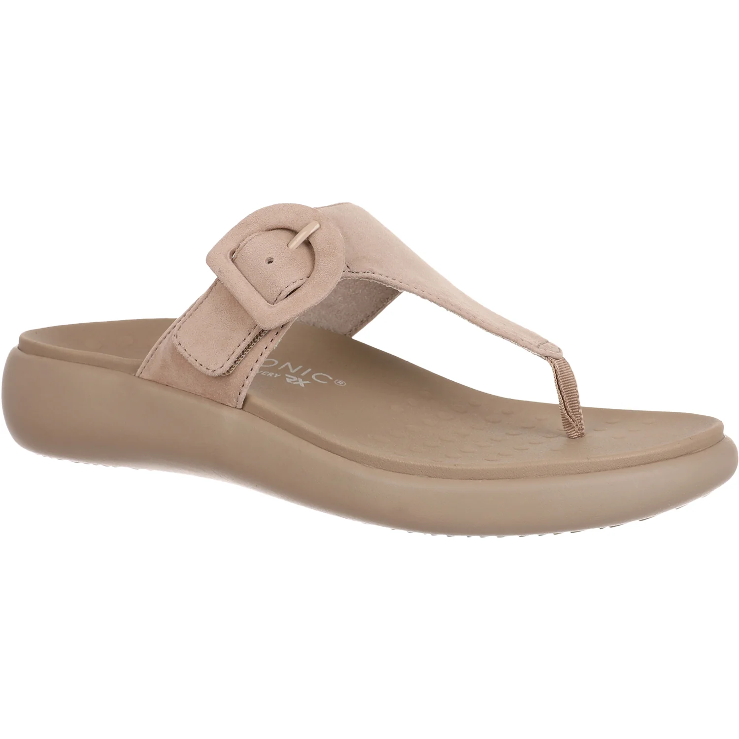 Vionic Activate RX Women's Thong Sandals Taupe Suede