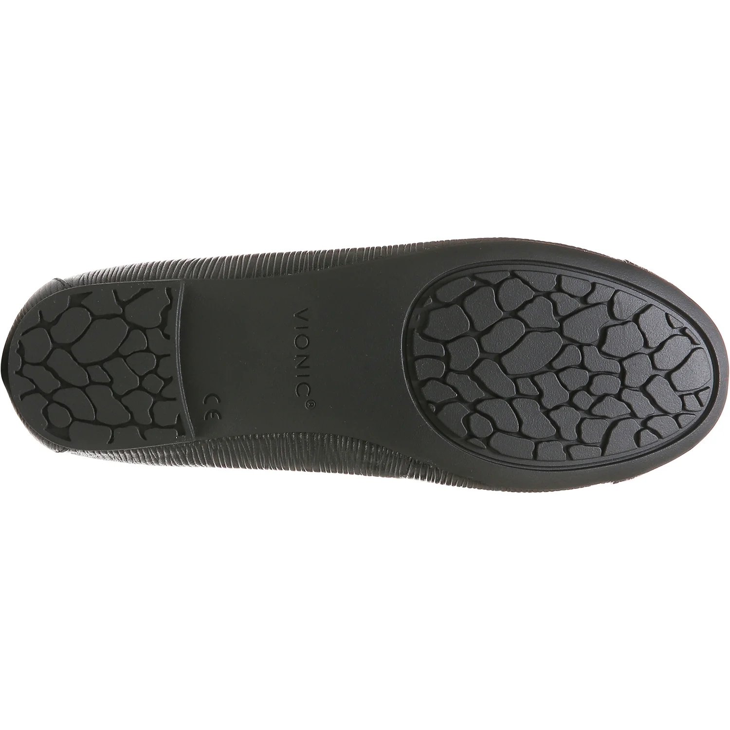 Vionic Amorie Women's Slip On Flats Black Wavy Leather - Image 4