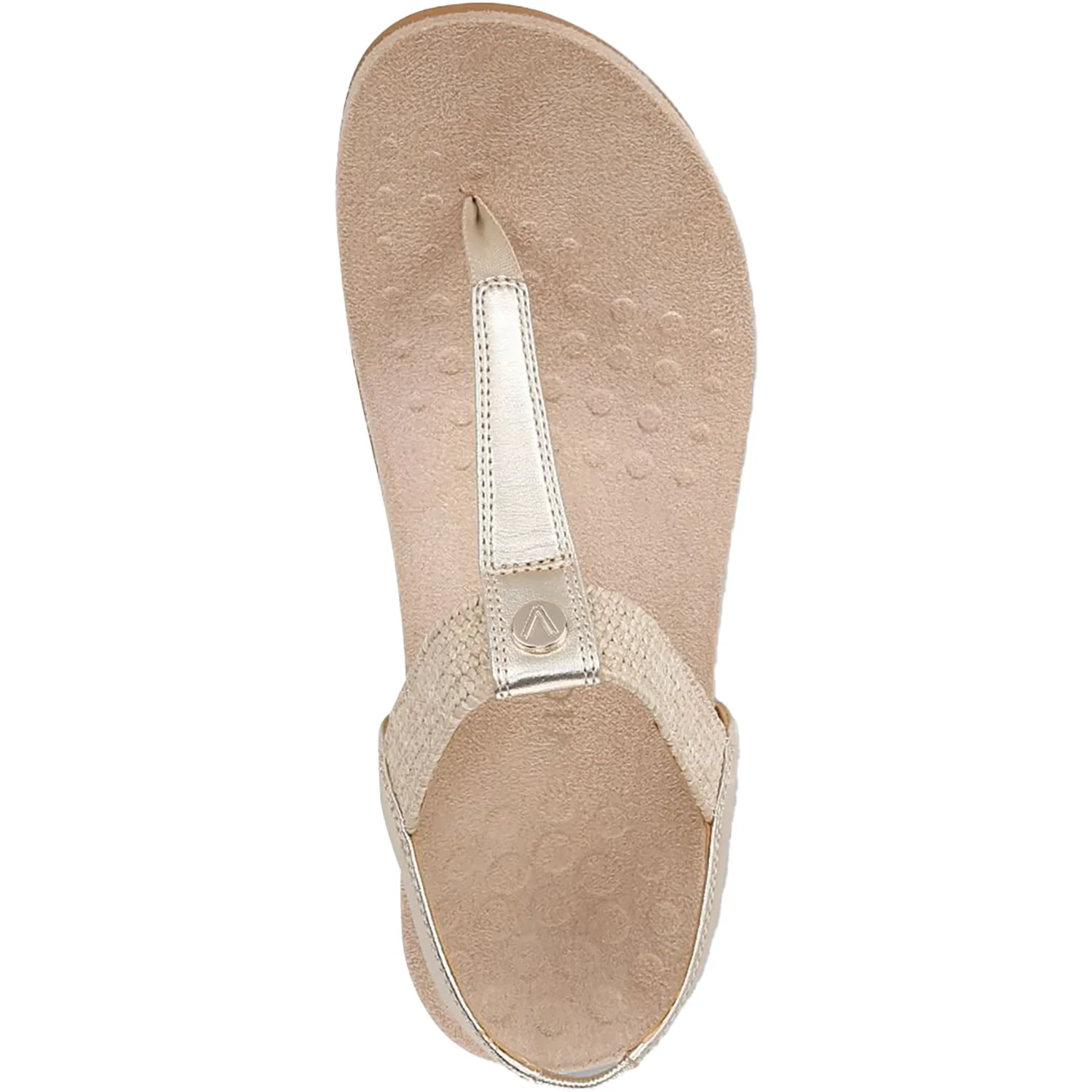 Vionic Brea Women's Thong Sandals Gold Leather - Image 2
