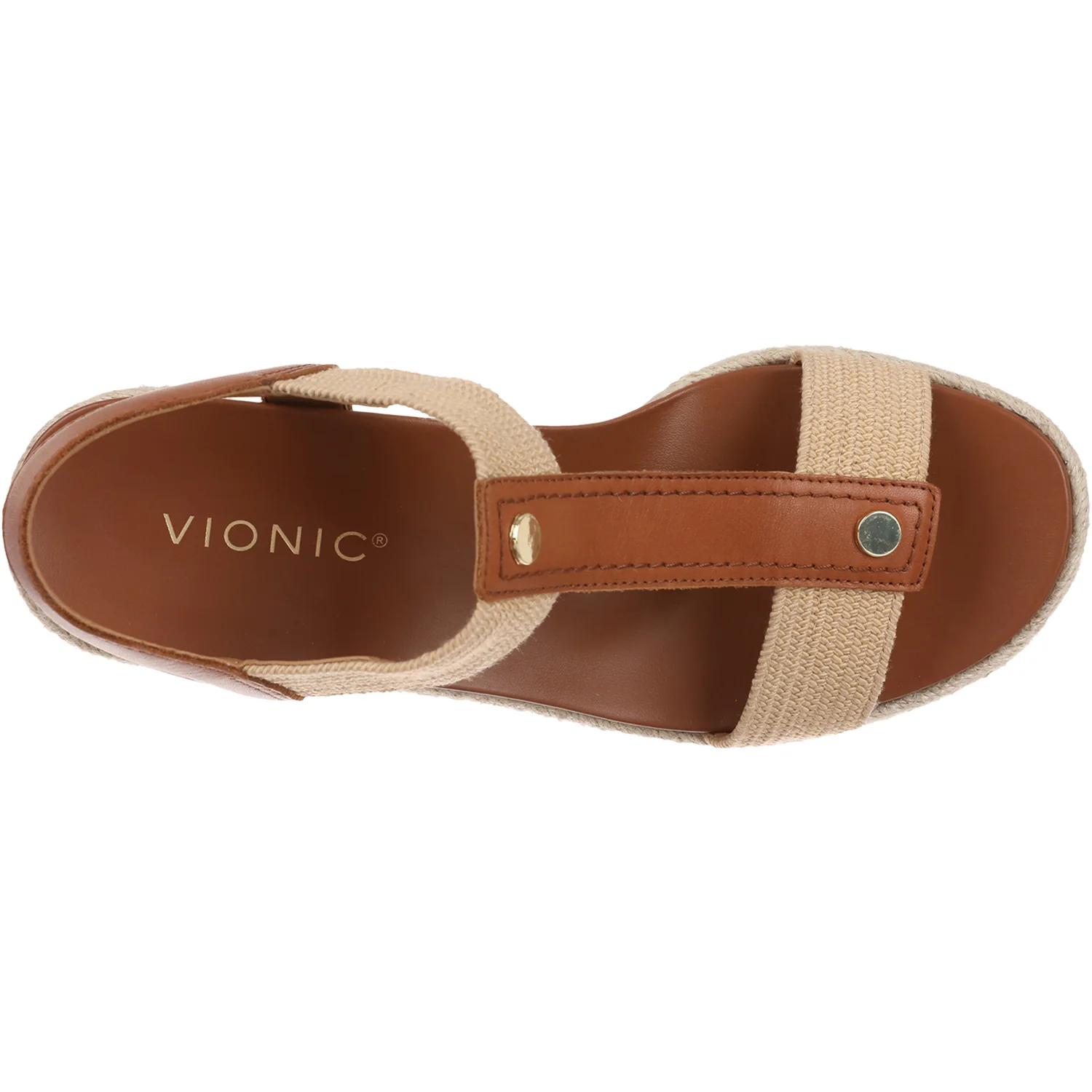 Vionic Calera Wedge Women's Wedge Sandals Camel - Image 2