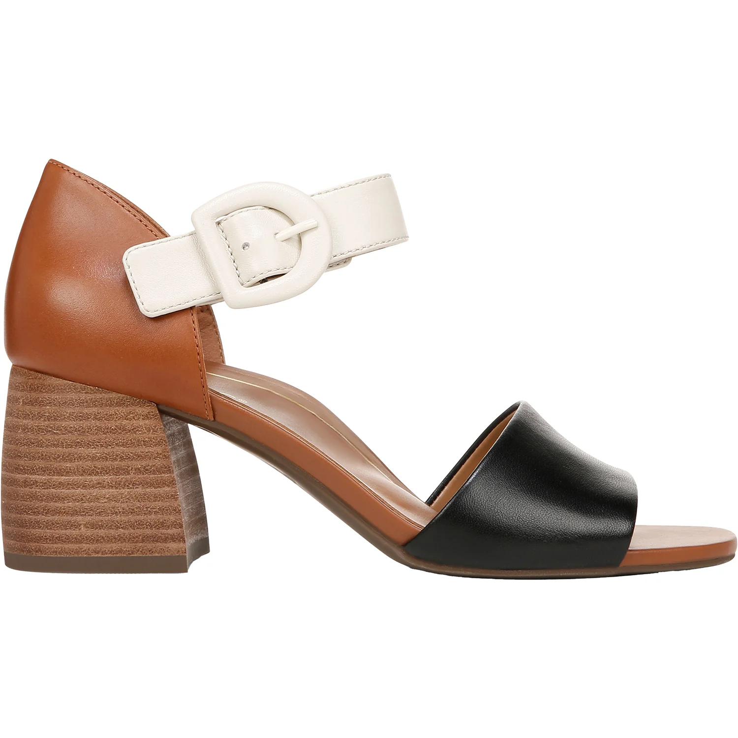Vionic Chardonnay Women's Dress Shoes Tan/Black/Cream Leather