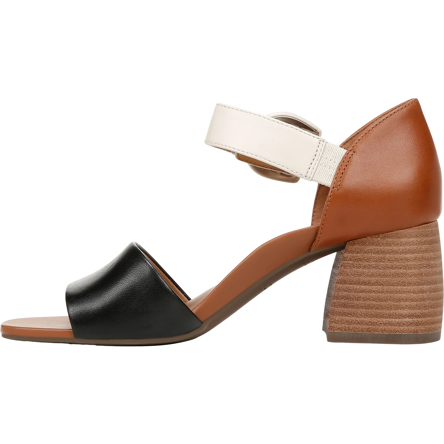 Vionic Chardonnay Women's Dress Shoes Tan/Black/Cream Leather - Image 3