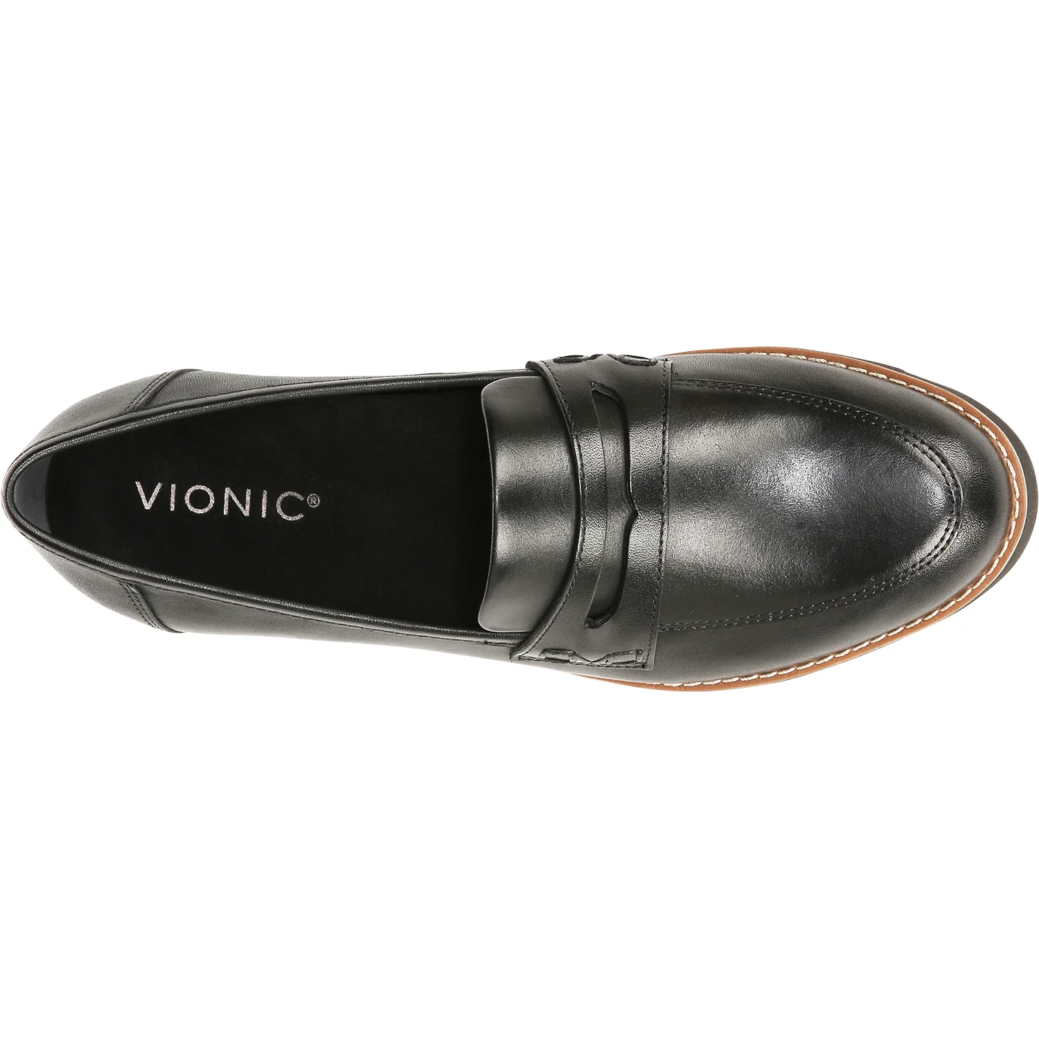 Vionic Cheryl II Women's Loafers Black Leather - Image 2