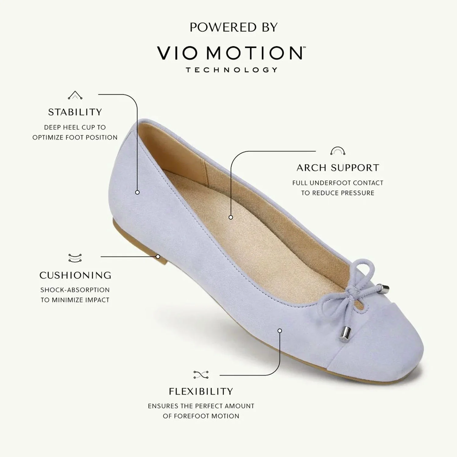 Vionic Women's Slip On Flats Driftwood Suede - Image 9