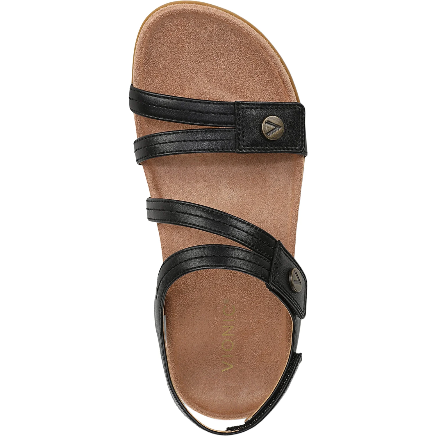 Vionic Essie Women's Sandals Black Leather - Image 2