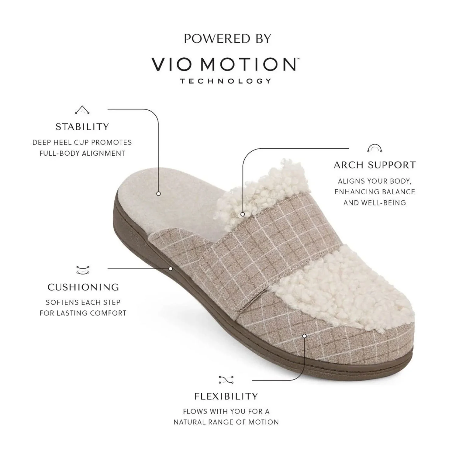 Vionic Gemma II Women's Slippers Black Flannel - Image 6