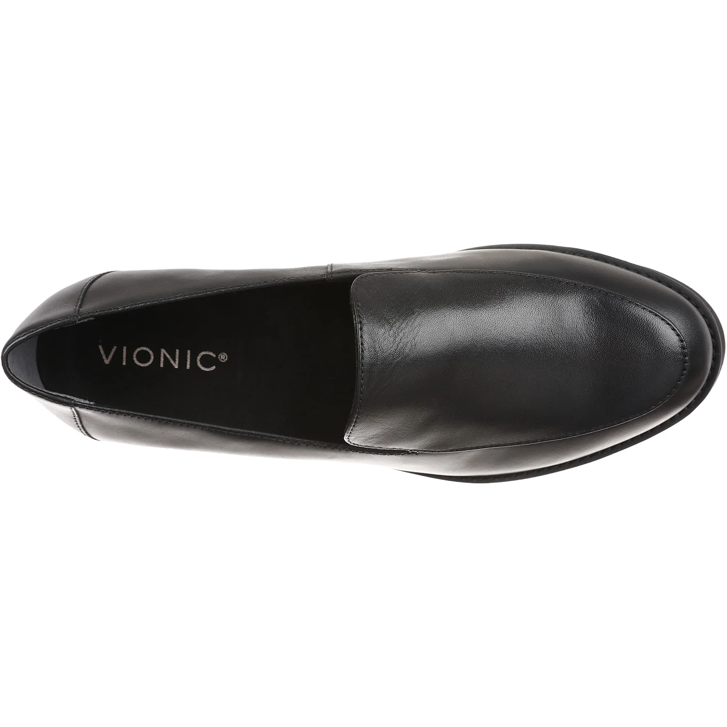 Vionic Kensley Women's Slip On Loafers Black Leather - Image 2