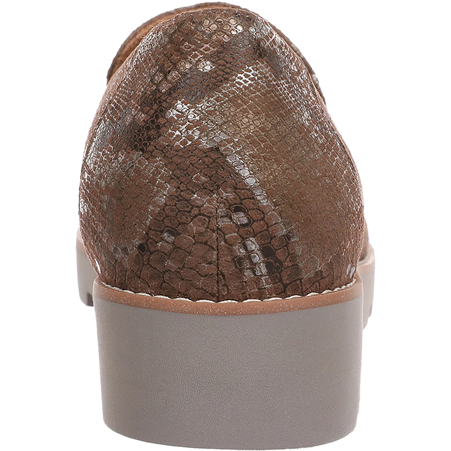 Vionic Kensley Women's Slip On Loafers Brown Metallic Snake Leather - Image 5
