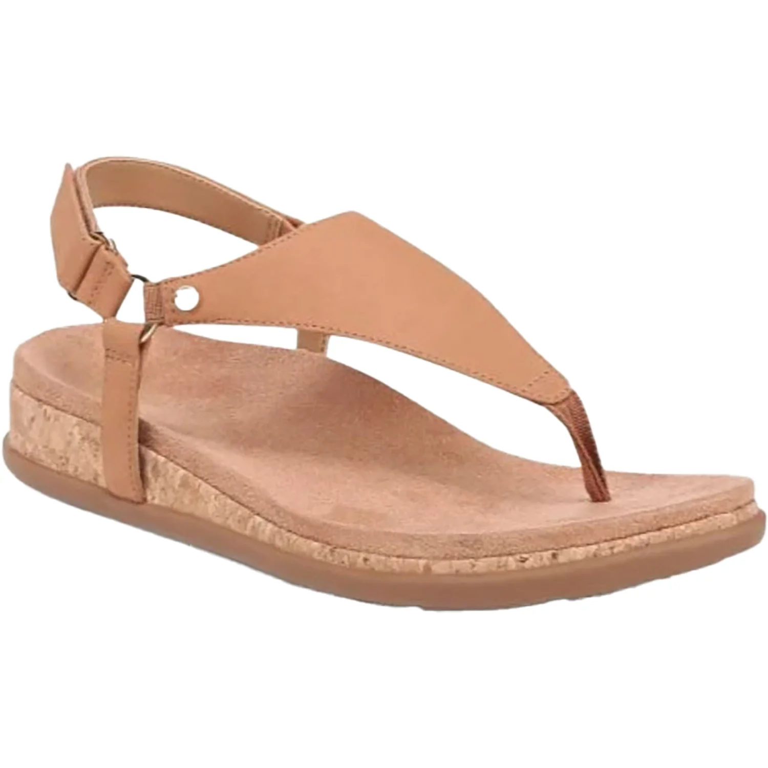 Vionic Kirra II Women's Thong Sandals Camel Nubuck - Image 3