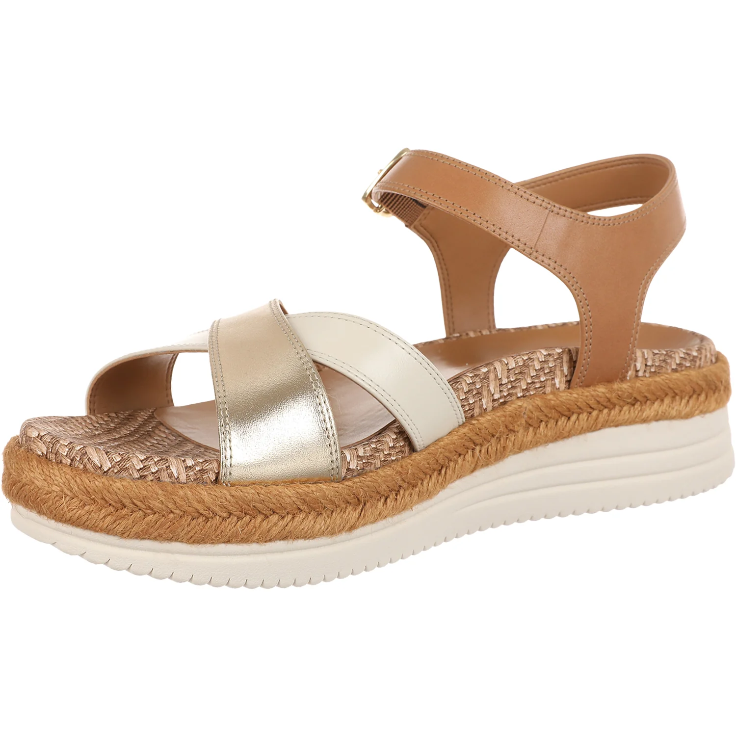 Vionic Mar Women's Dress Sandals Camel/Gold Leather - Image 3