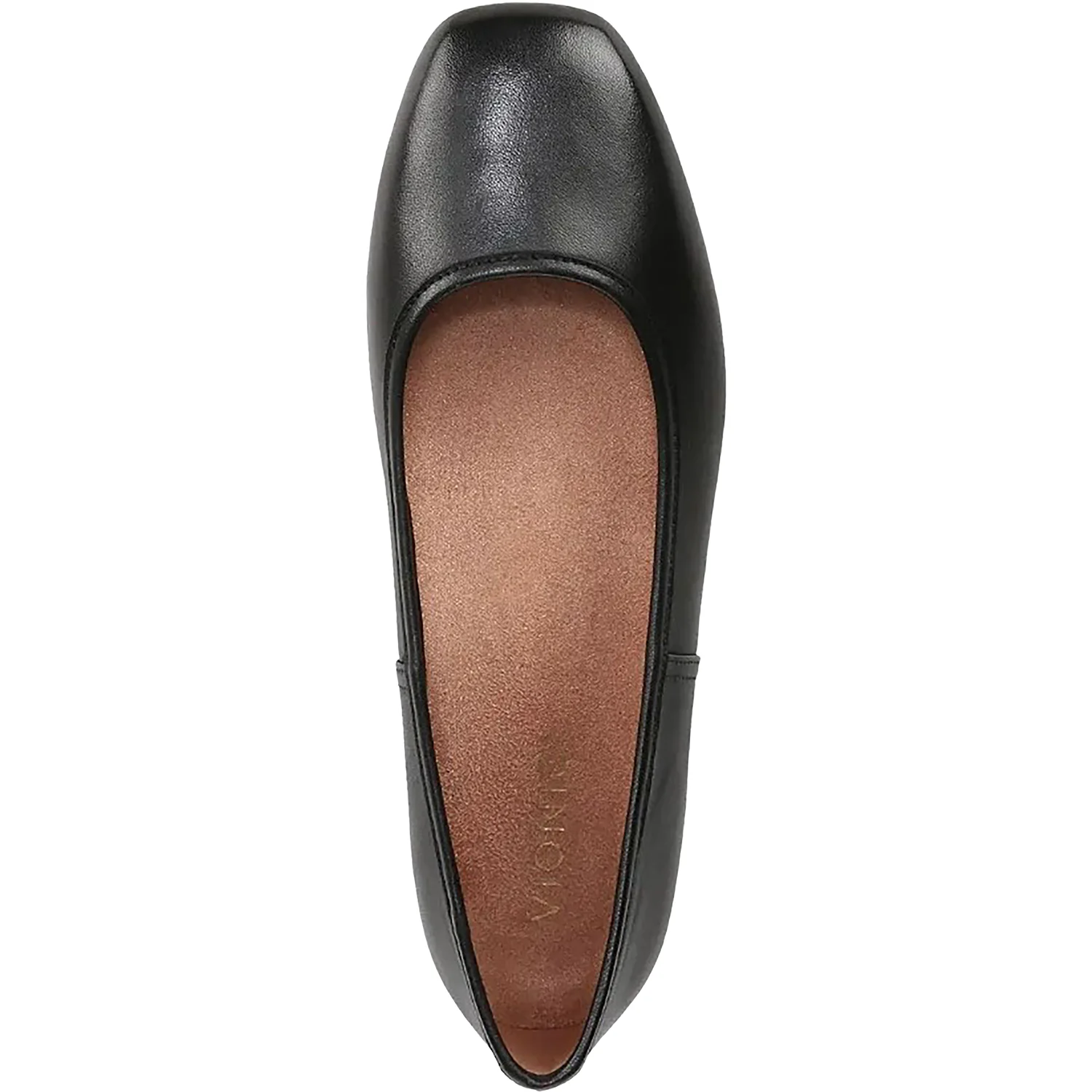 Vionic Orinda Women's Ballerina Flats Black Leather - Image 2