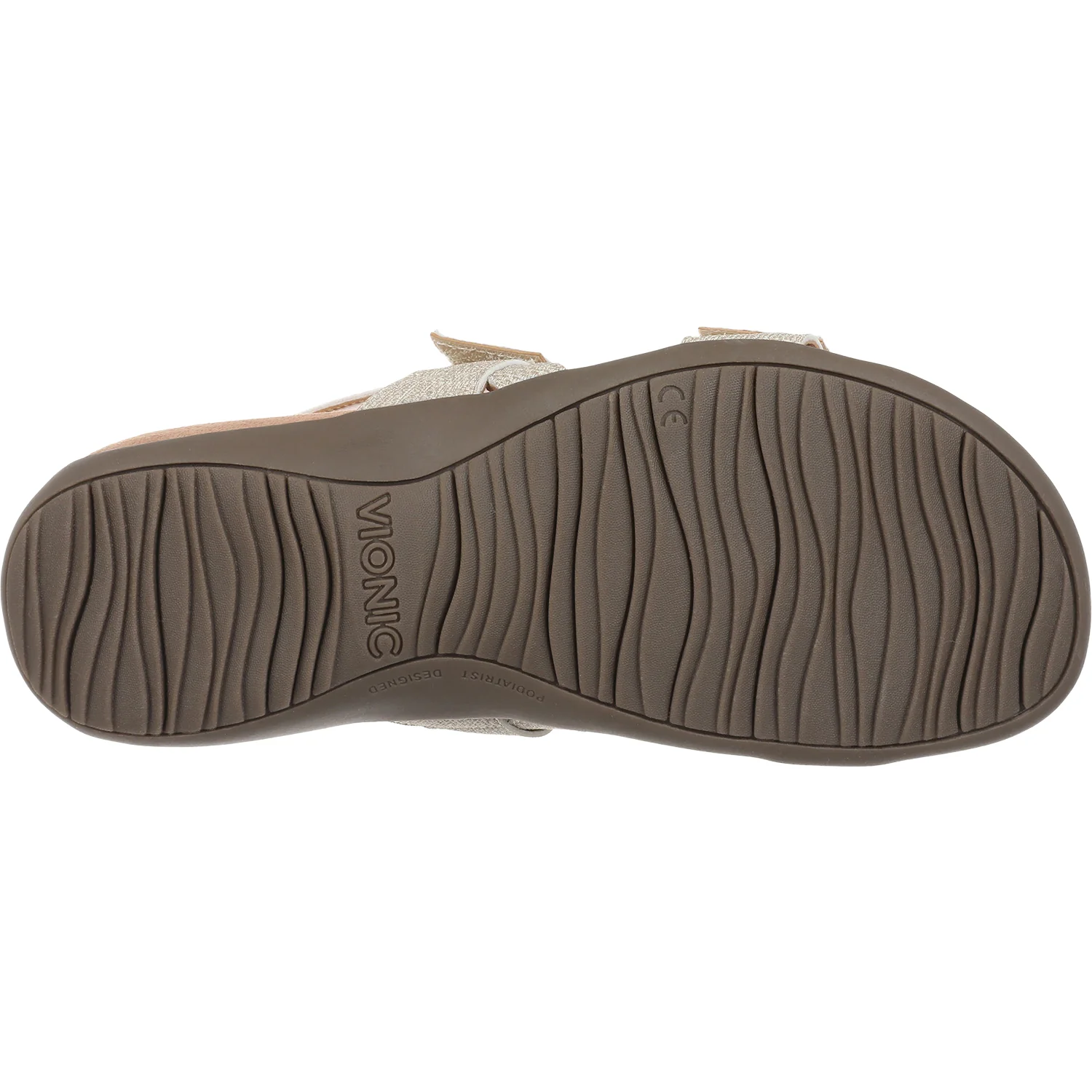 Vionic Reese Women's Sandals Oatmeal Denim Synthetic - Image 4