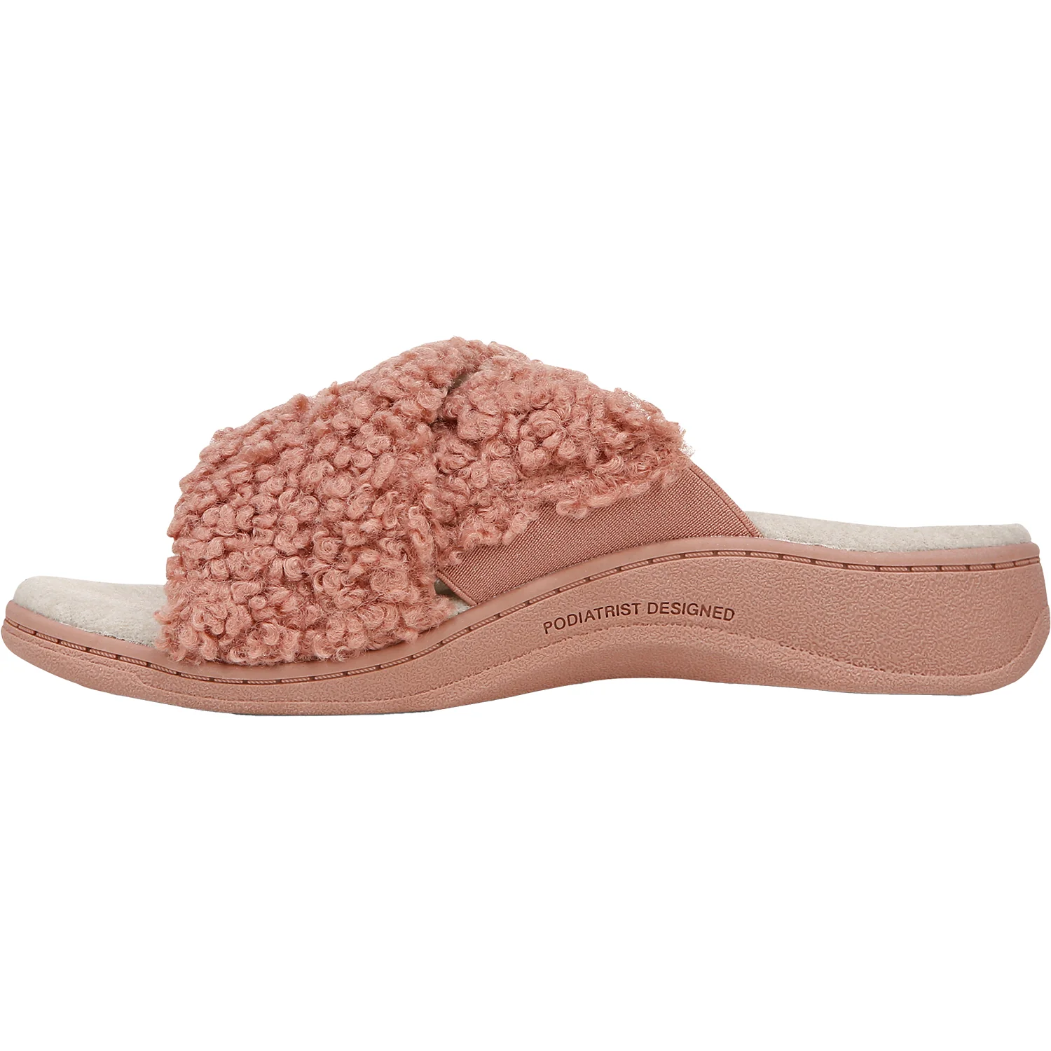 Vionic Relax II Women's Slippers Cinder Rose Shearling - Image 3