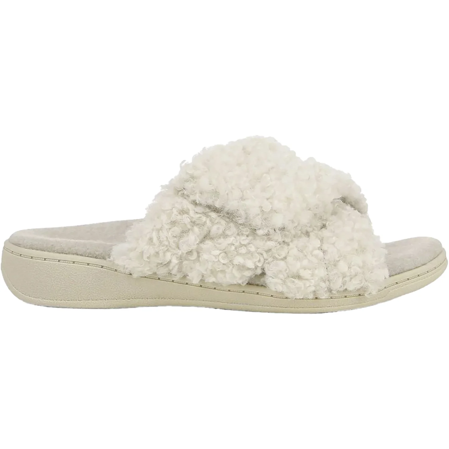 Vionic Relax II Women's Slippers Cream Shearling