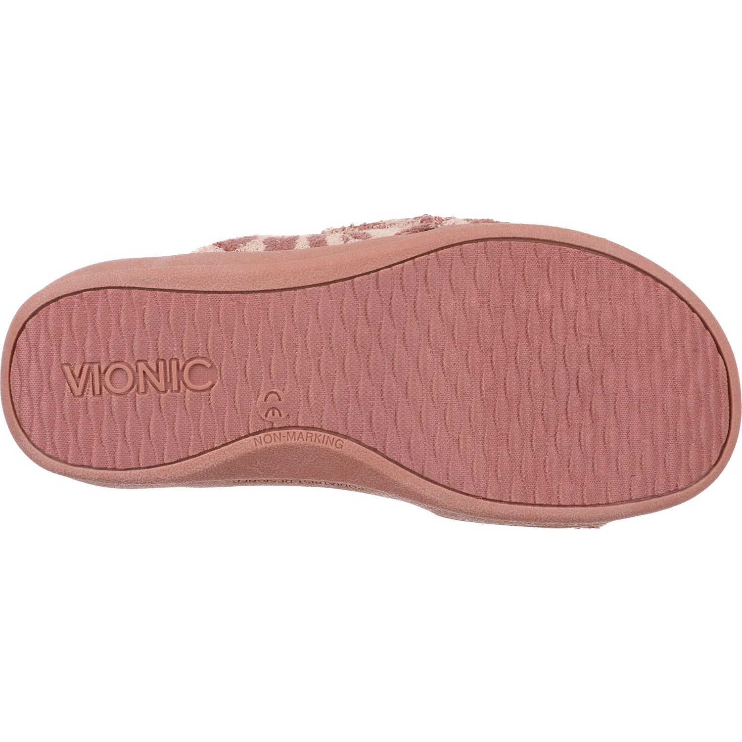Vionic Relax II Women's Open Back Slippers Pink Multi Leopard Terry - Image 4