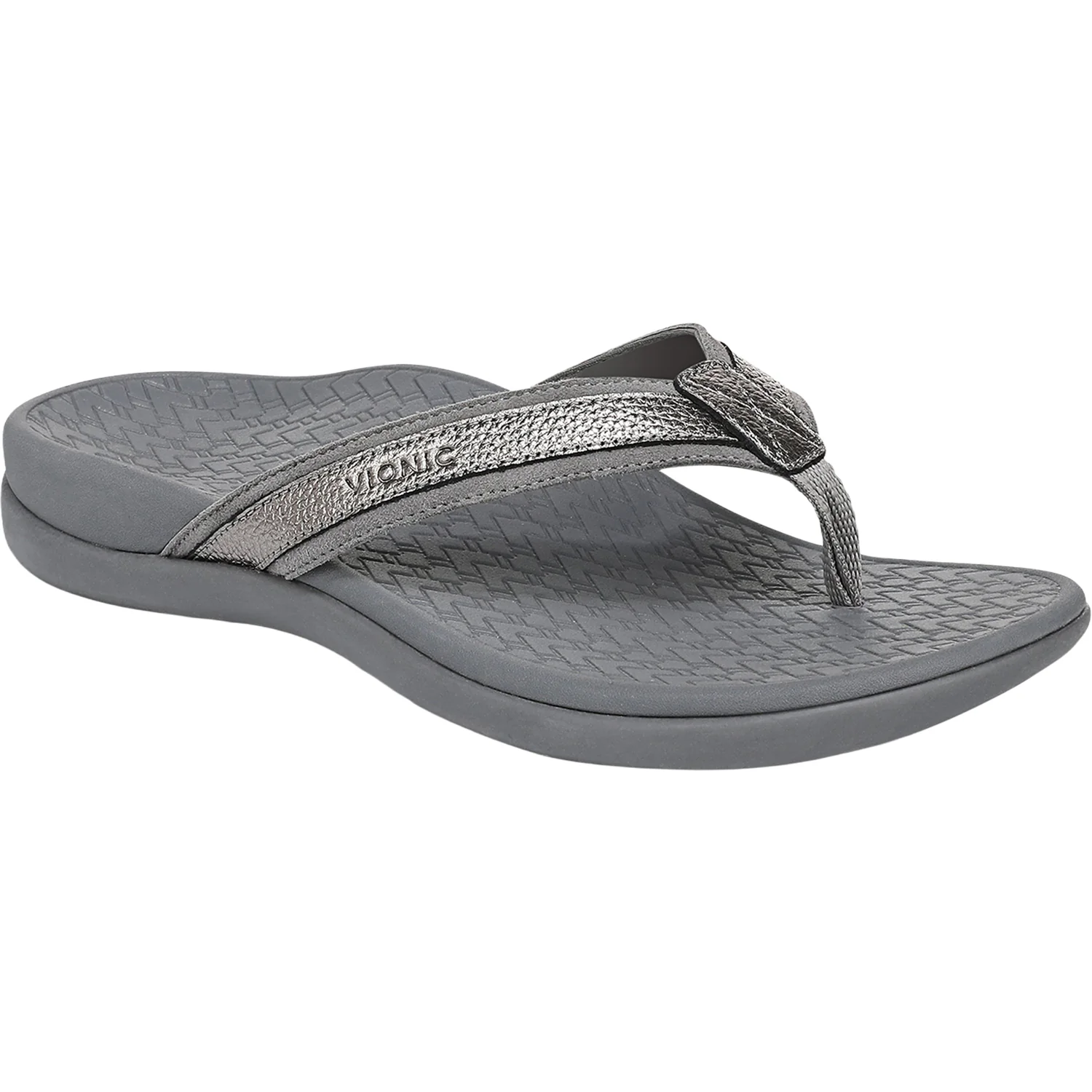 Vionic Tide 20 Women's Thong Sandals Pewter - Image 4