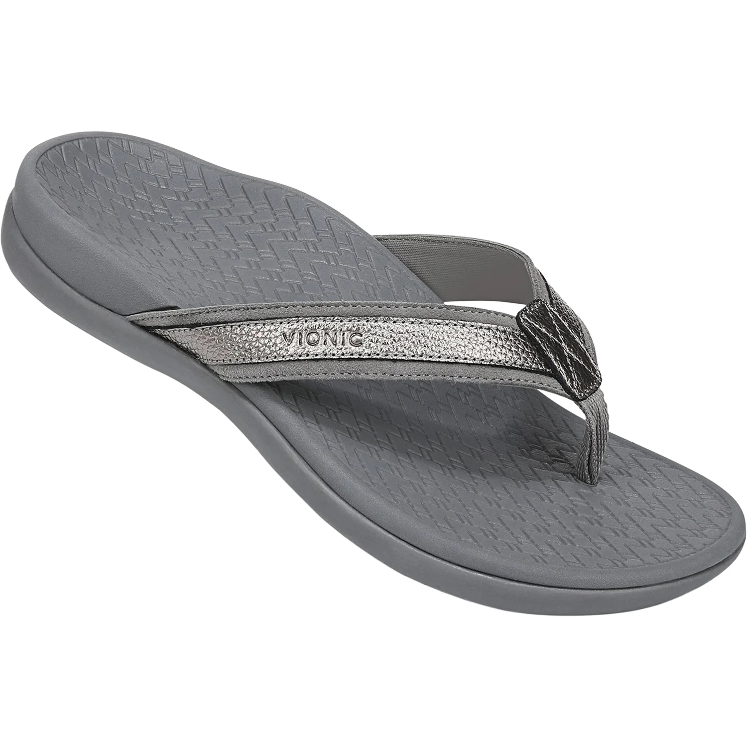 Vionic Tide 20 Women's Thong Sandals Pewter - Image 7