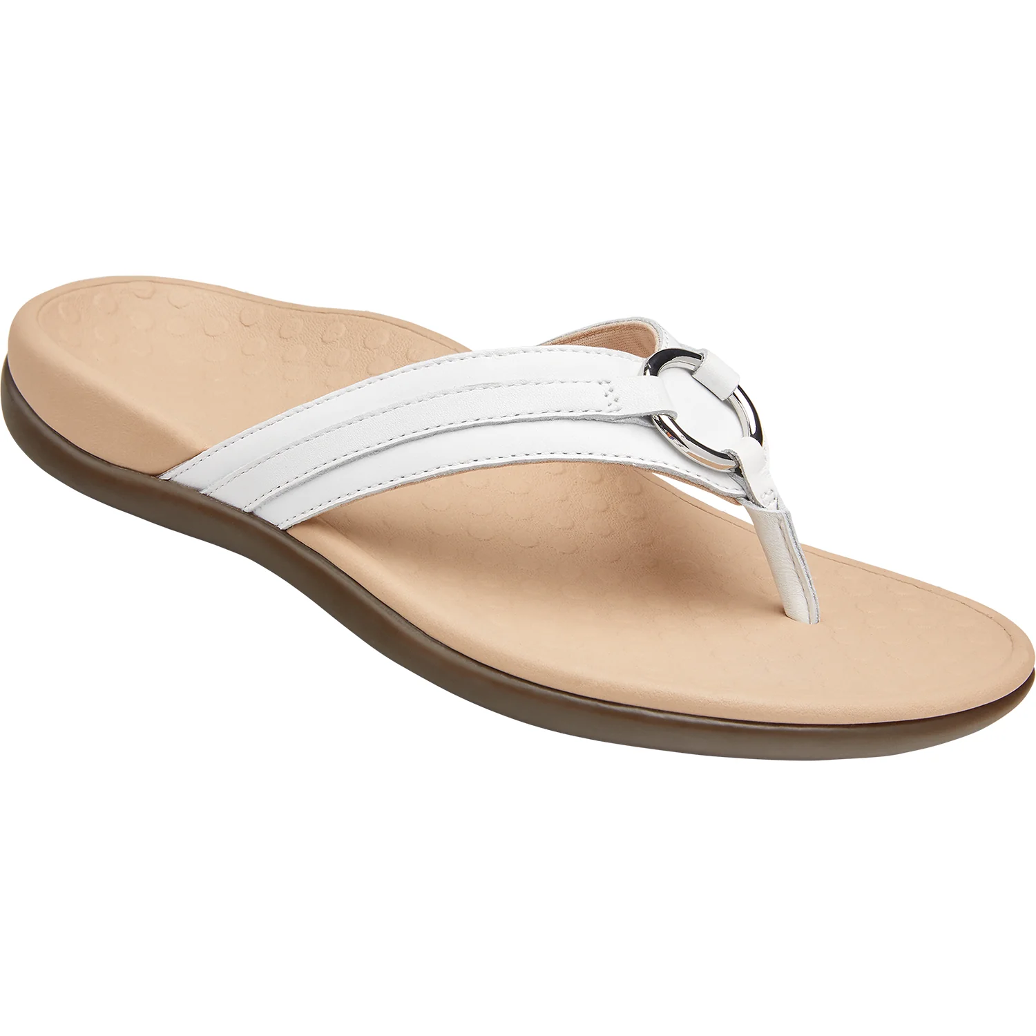Vionic Tide Aloe Women's Sandals White Leather - Image 2