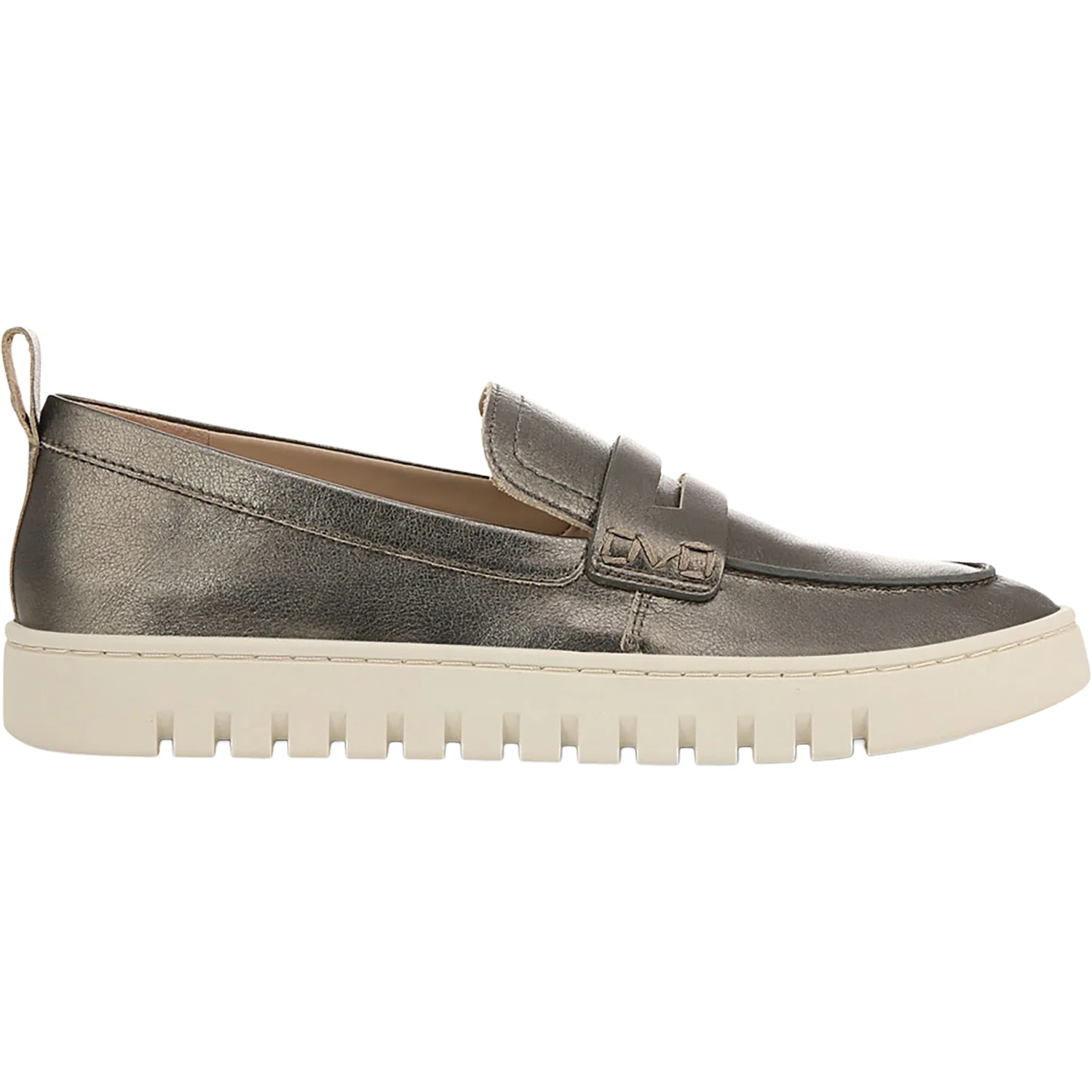 Vionic Uptown Women's Slip Ons Traditional Gunmetal Leather
