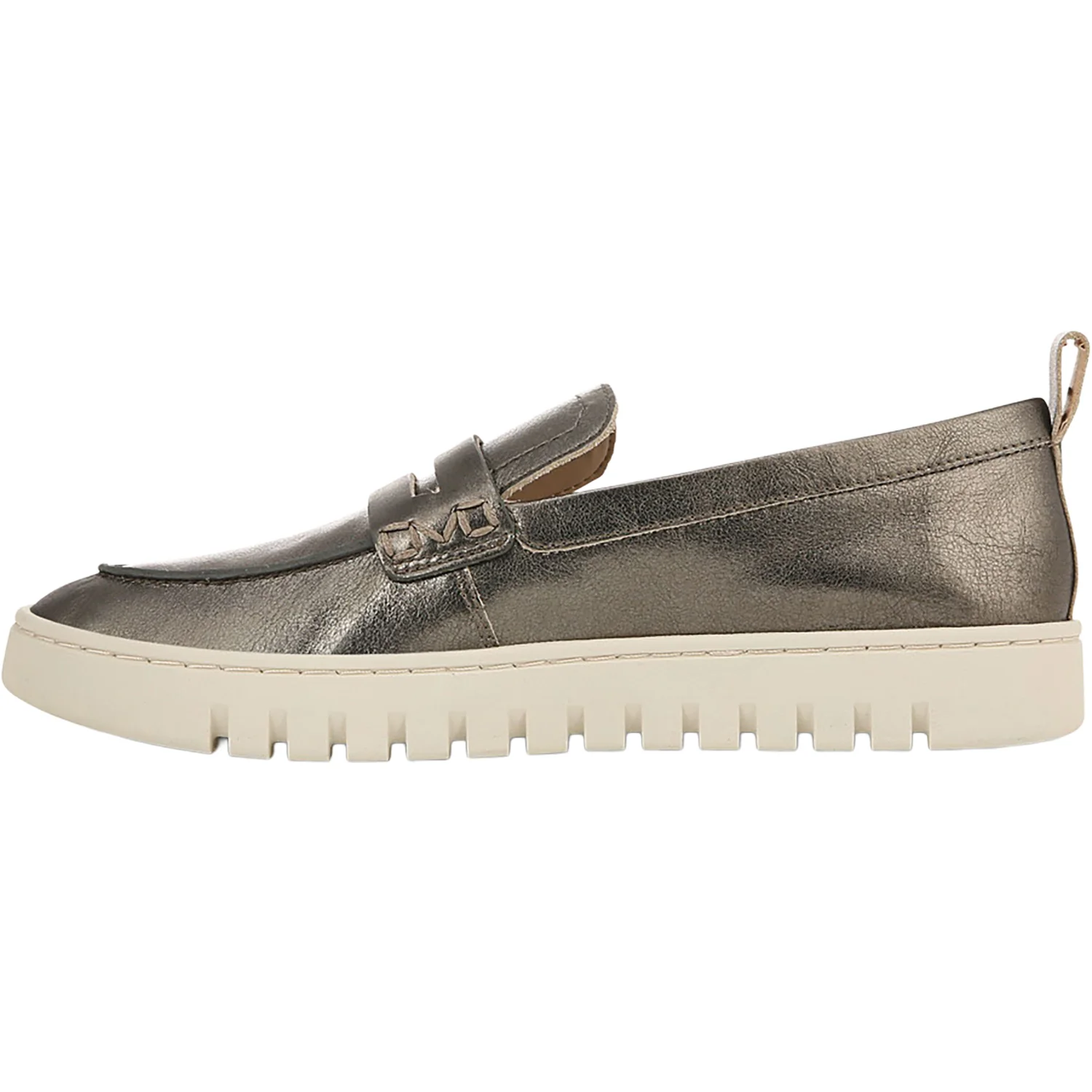 Vionic Uptown Women's Slip Ons Traditional Gunmetal Leather - Image 3