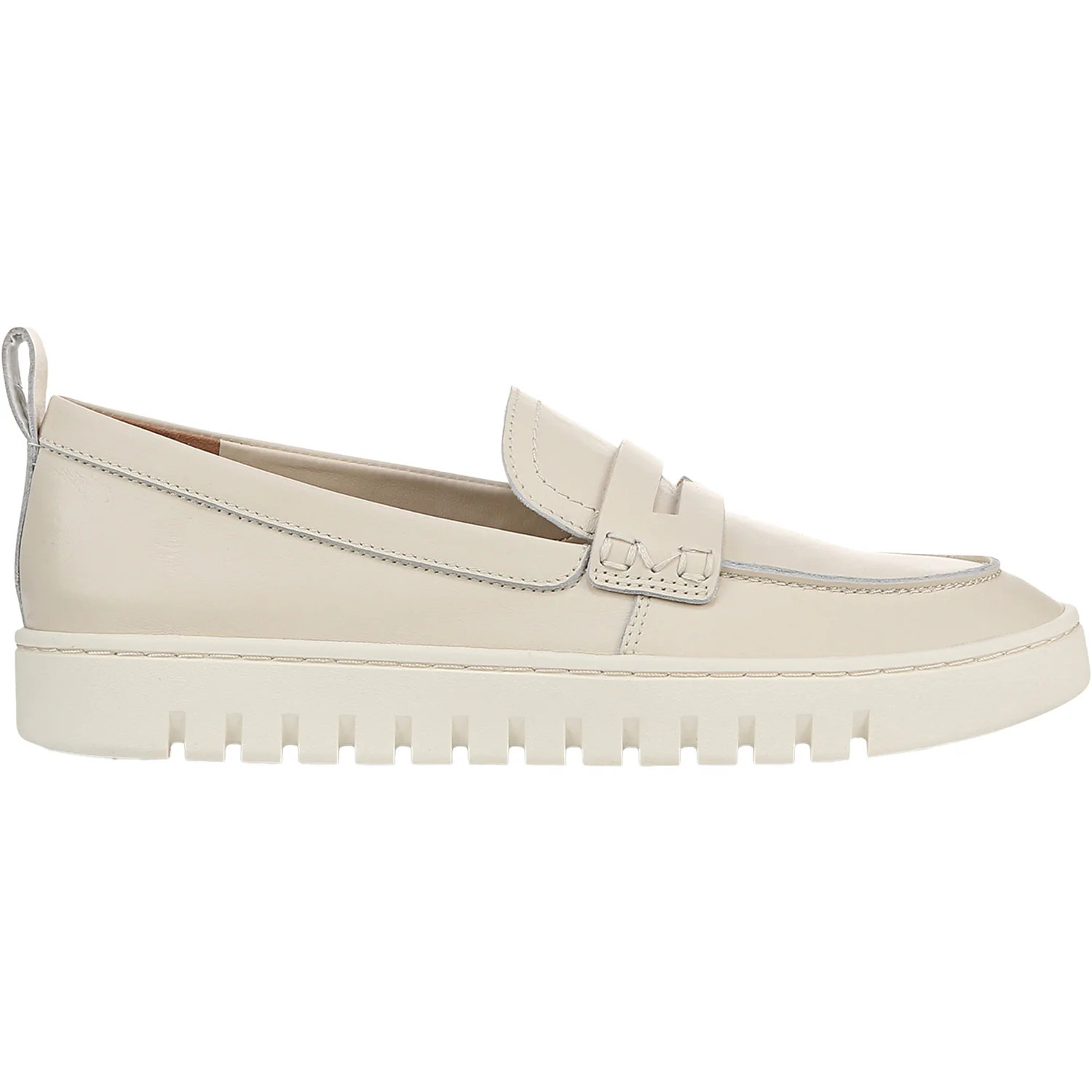 Vionic Uptown Loafer Women's Slip Ons Cream Leather
