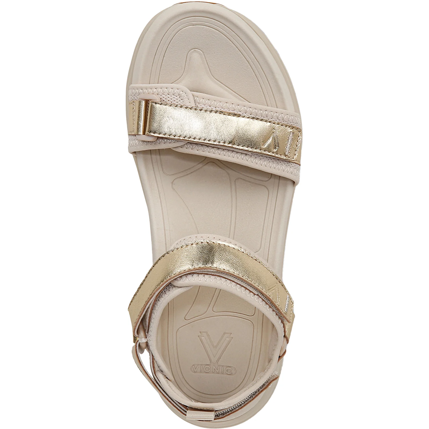 Vionic Walk Max Wanderer Women's Outdoor Sandals Parchment/Gold - Image 2