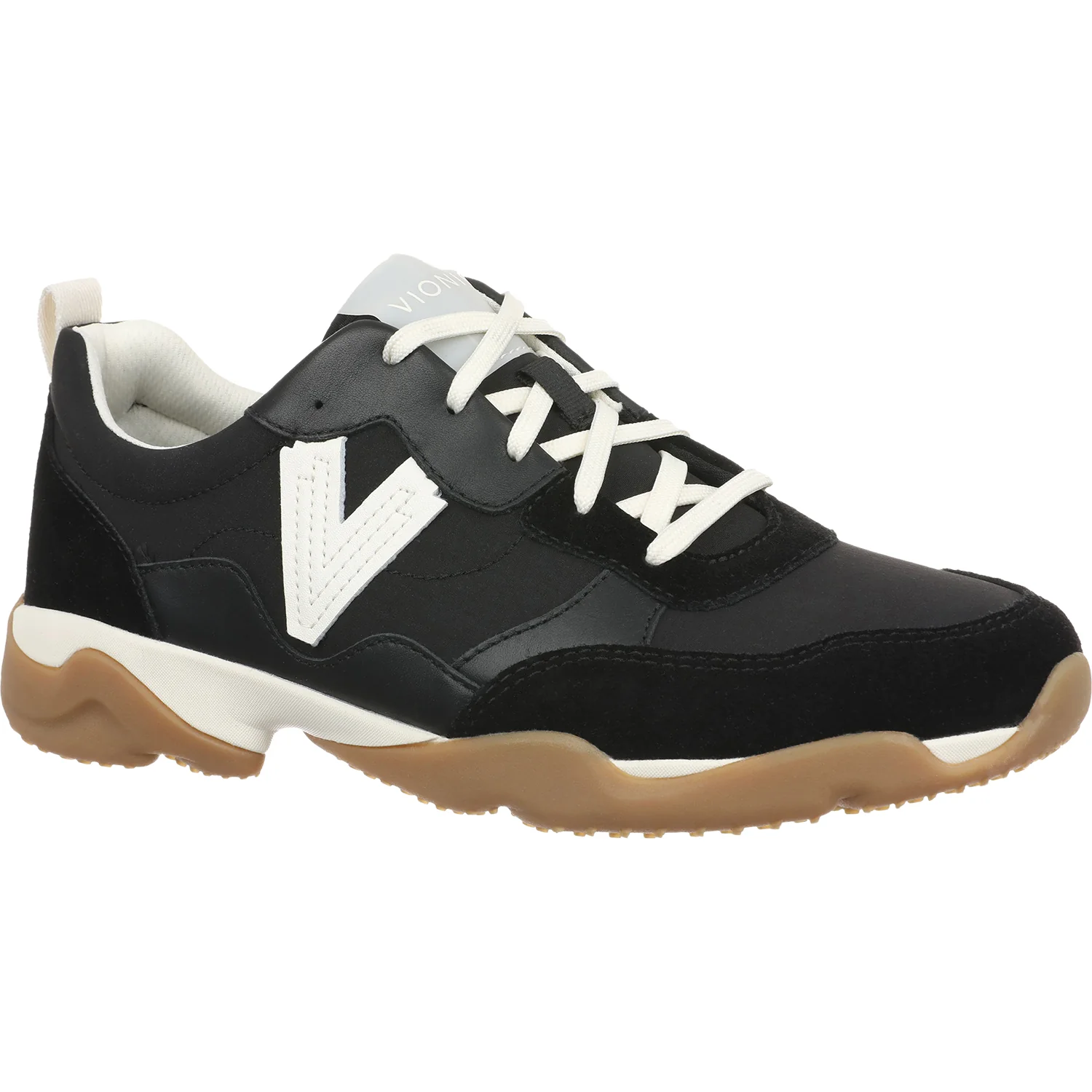 Vionic Walk Slim Glide Women's Sporty Lace Up Shoes Black