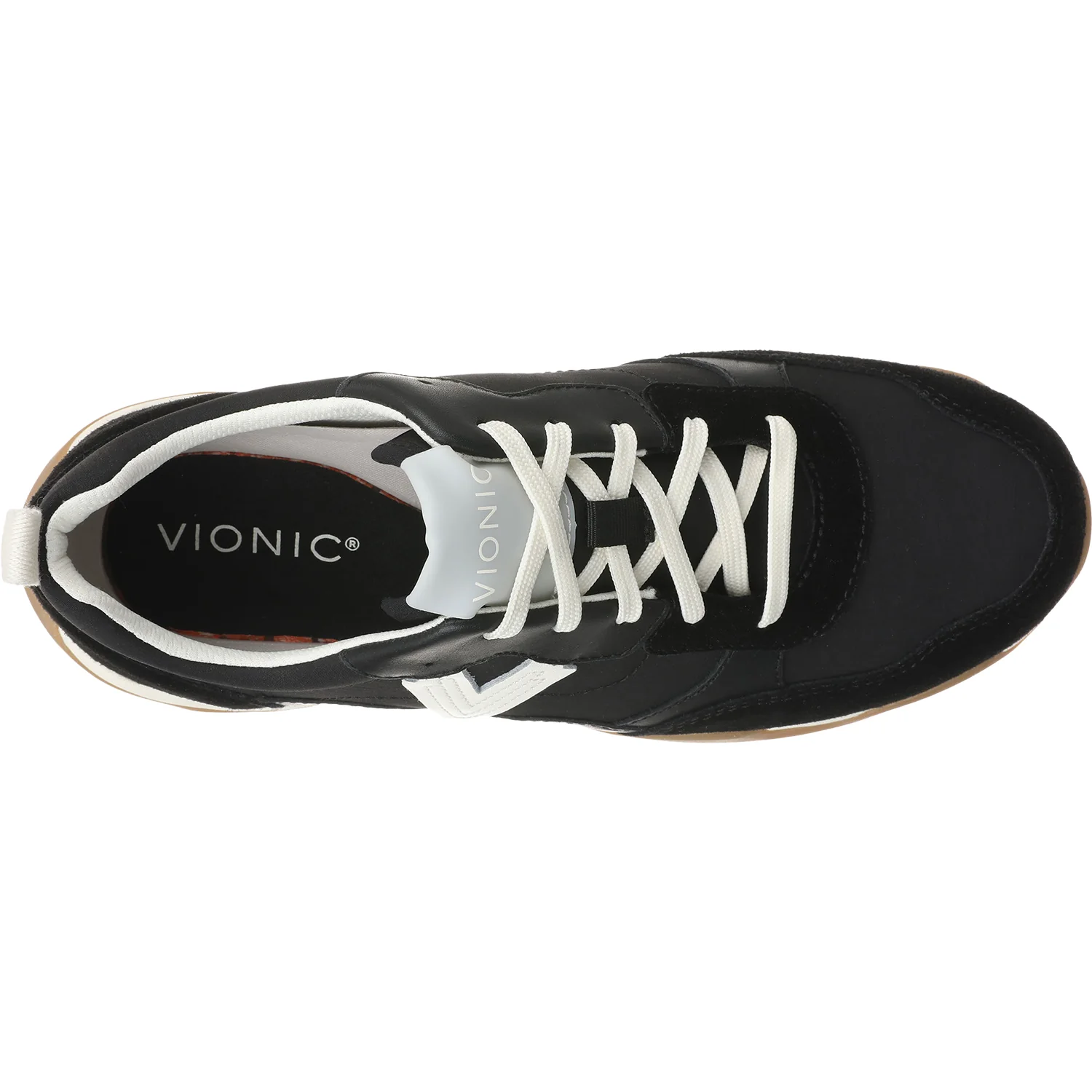 Vionic Walk Slim Glide Women's Sporty Lace Up Shoes Black - Image 2
