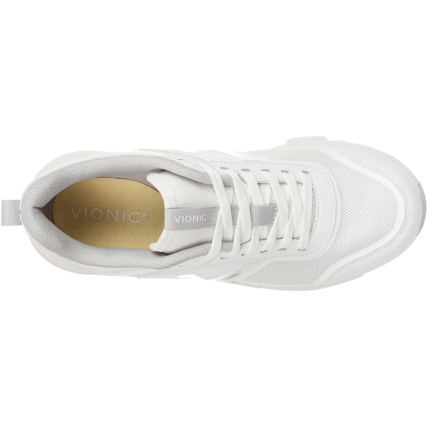 Vionic Walk Strider Women's Shoes White Mesh - Image 2