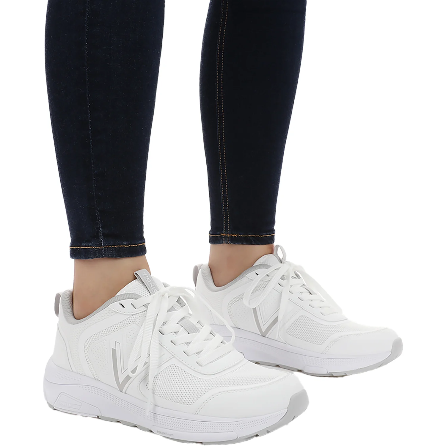 Vionic Walk Strider Women's Shoes White Mesh - Image 6