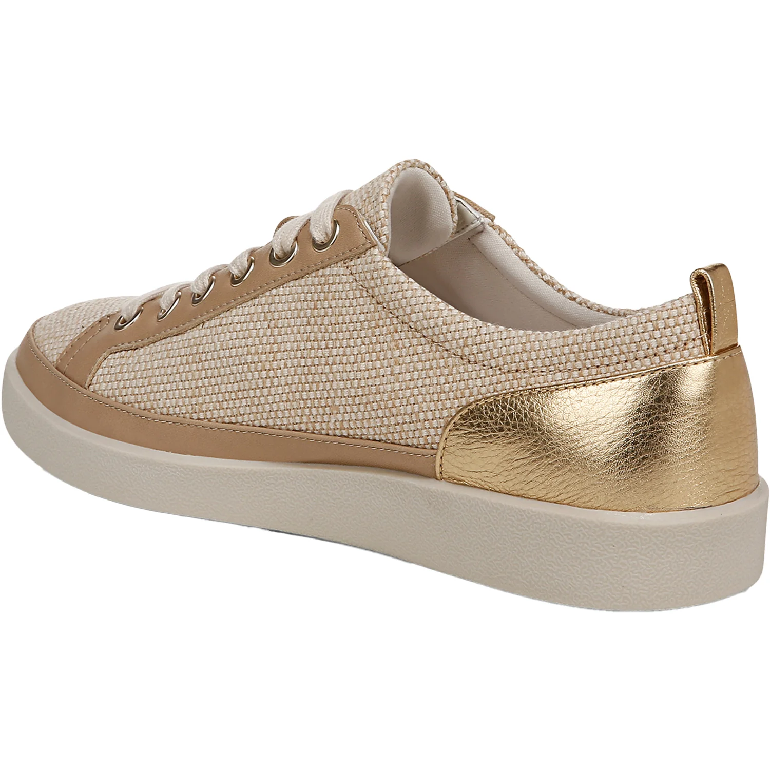 Vionic Winny Women's Sporty Lace Up Shoes Natural/Gold - Image 3