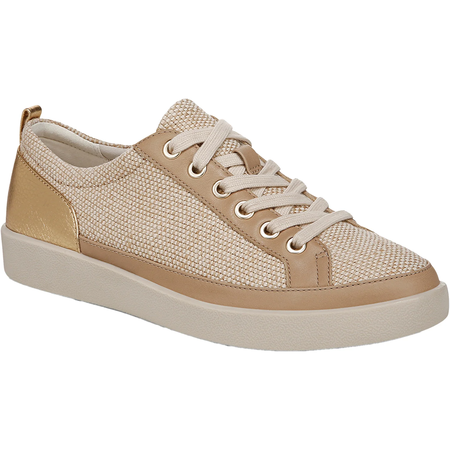 Vionic Winny Women's Sporty Lace Up Shoes Natural/Gold - Image 5