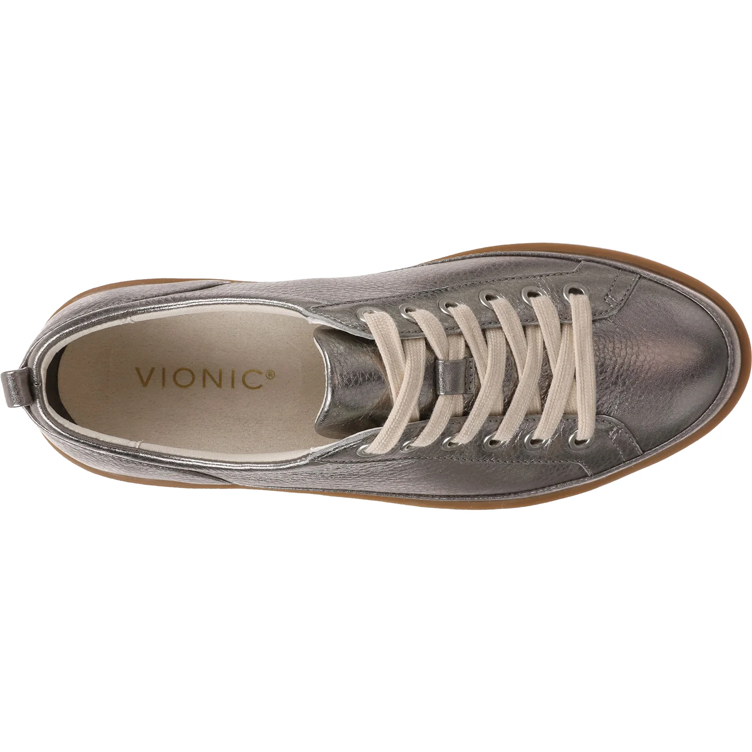 Vionic Winny Women's Sneakers Pewter Leather - Image 2